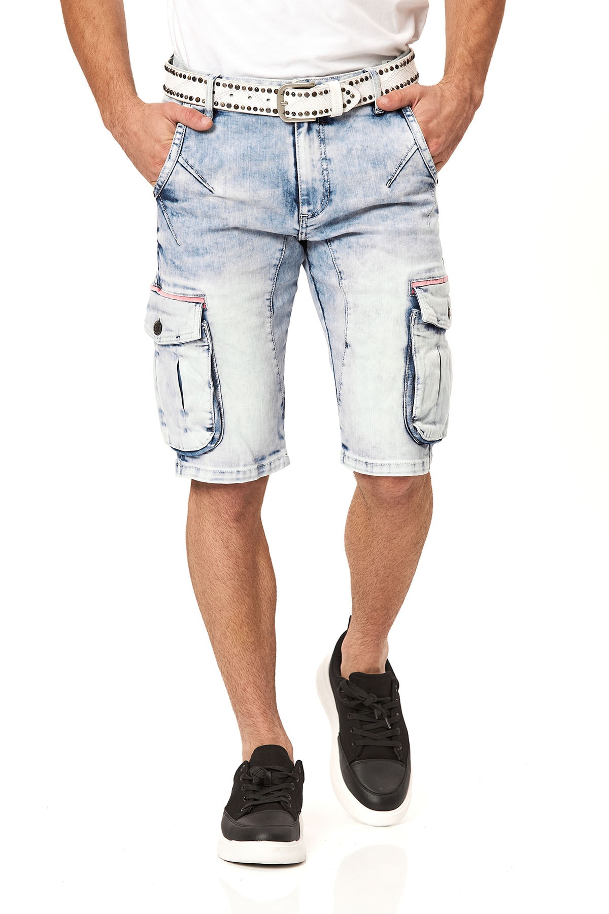 Cipo & Baxx Short en jean Baumwollmischung, regular fit