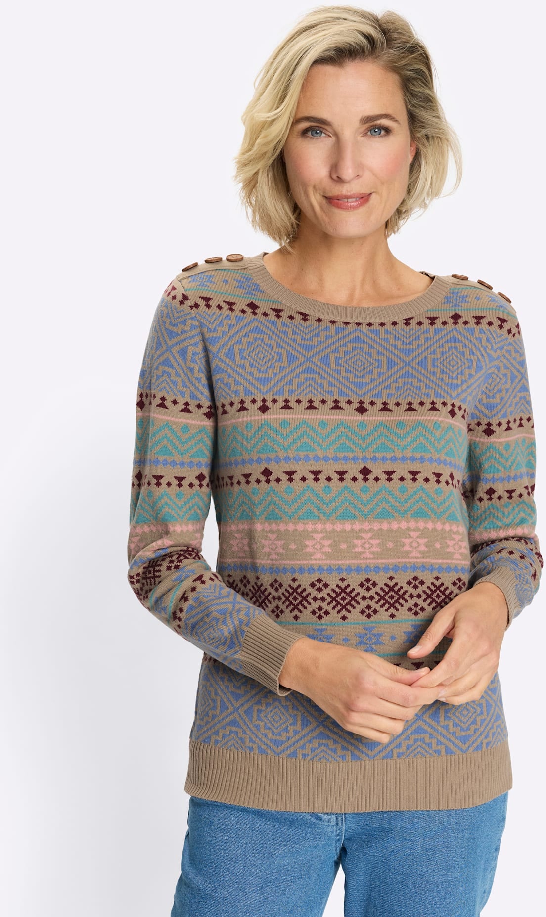 Classic Basics Rundhalspullover »Langarm-Pullover«