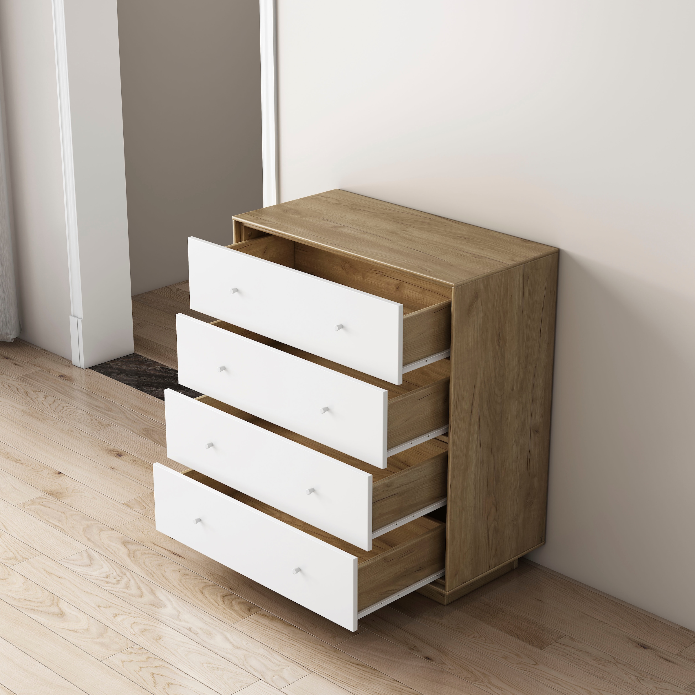 GOODproduct Kommode »Blaire« kratzfeste Melaminoberfläche, ABS-Kanten und FSC-zertifiziertem Holz