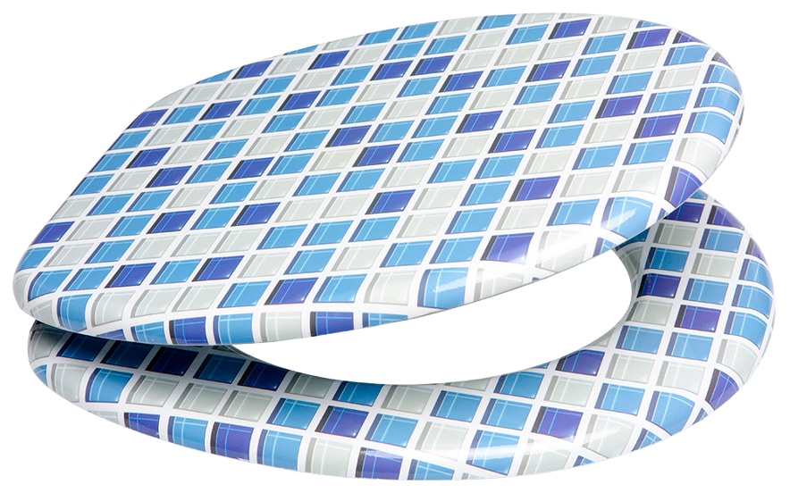 Sanilo WC-Sitz »Mosaik Blau« mit Absenkautomatik