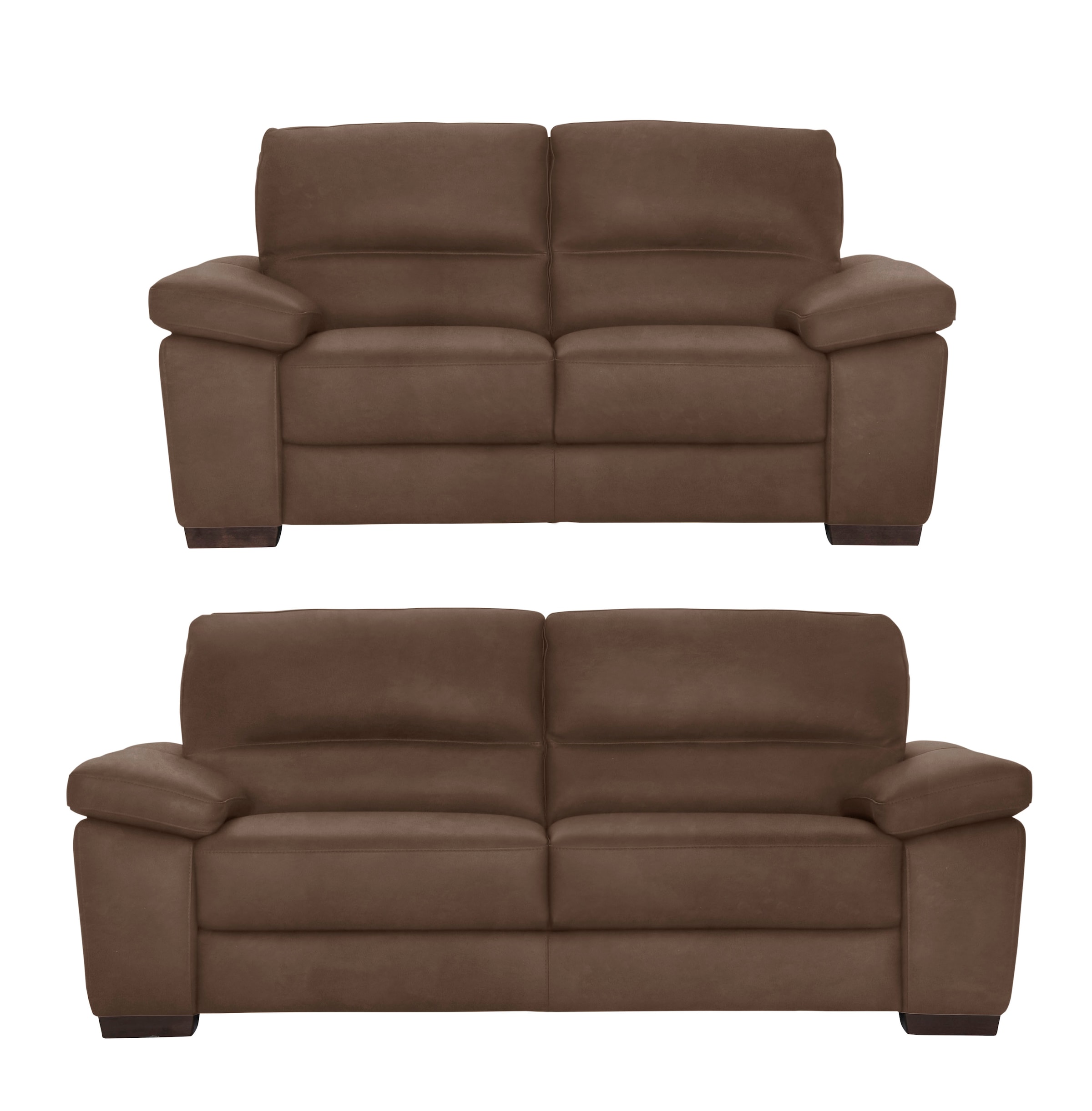 CALIA ITALIA Ensemble rembourré »Gaia, hochwertige Garnitur aus 2-Sitzer & 3-Sitzer im edlen Design« Set, 2 cuis tlg. aus pflegeleichtem Luxus-Microfaser Ginevra Hydro Care