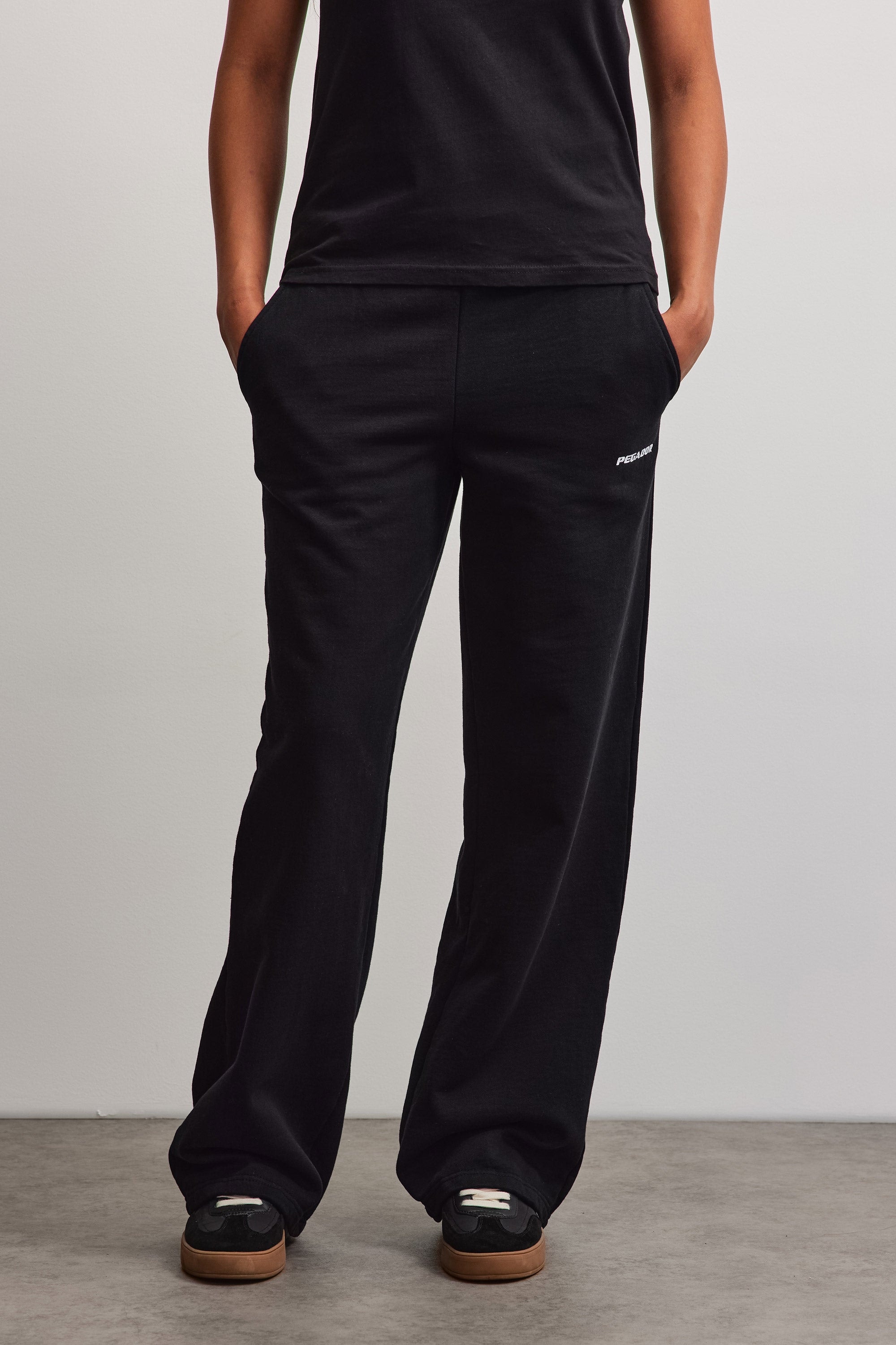 Image of PEGADOR Sweathose "ANNI WIDE SWEAT PANTS" Baumwollmischung, weit
