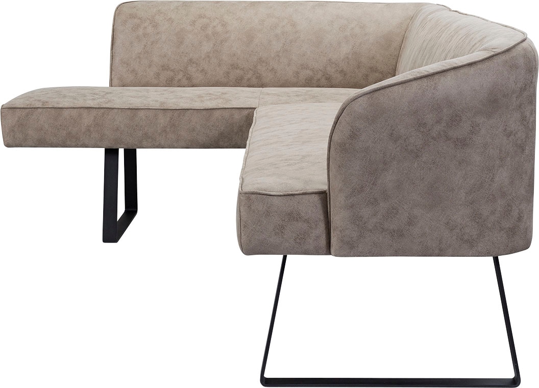 exxpo - Qualitäten mit sofa und verschiedenen bequem in Keder kaufen »Americano«, Eckbank Metallfüssen, fashion Bezug