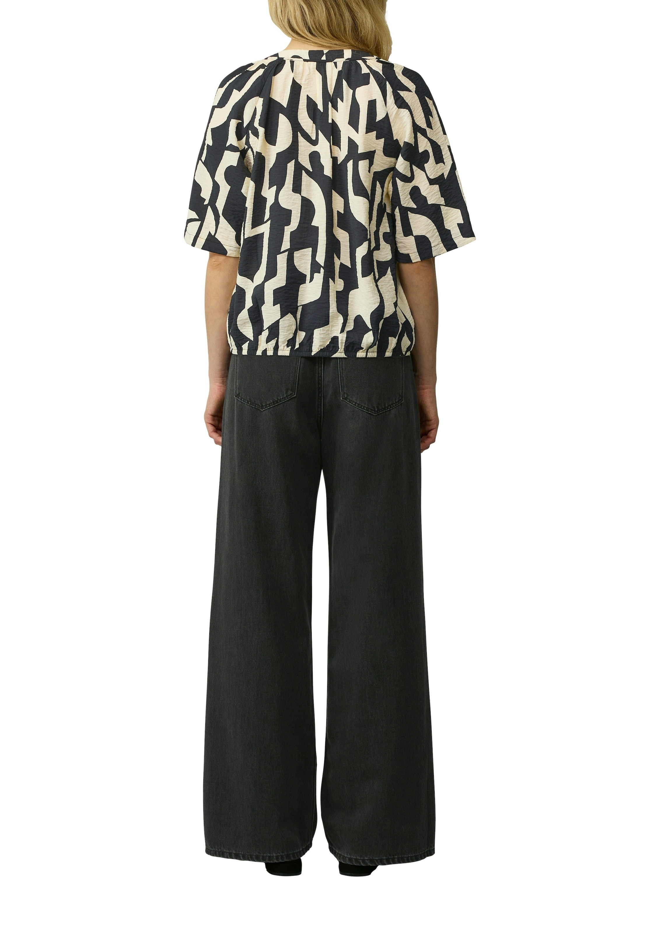 s.Oliver Blouse à manches courtes avec imprimé intégral