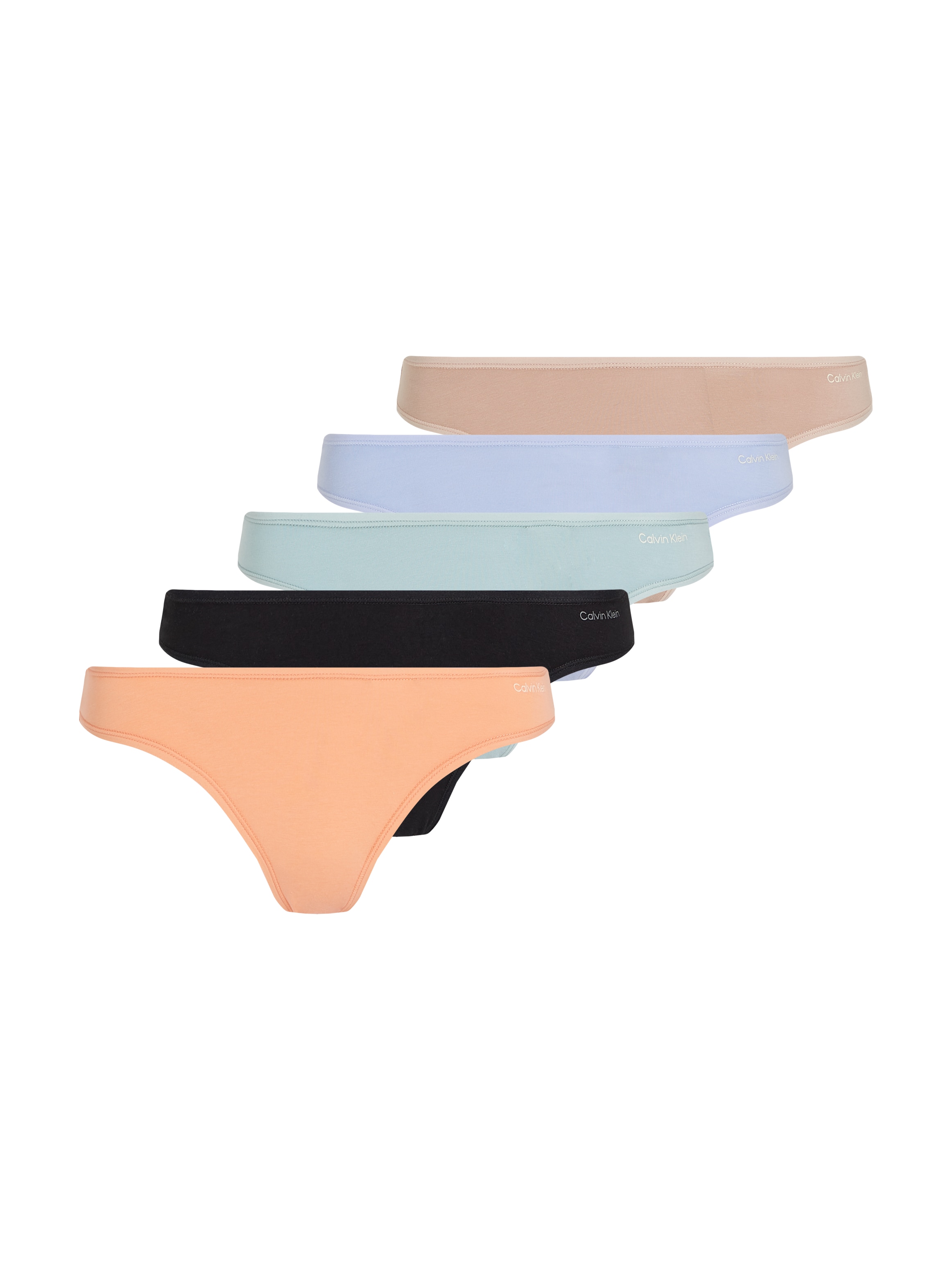 Calvin Klein Underwear Tanga »THONG 5PK«, (Packung, 5er-Pack), mit Logo-Schriftzug