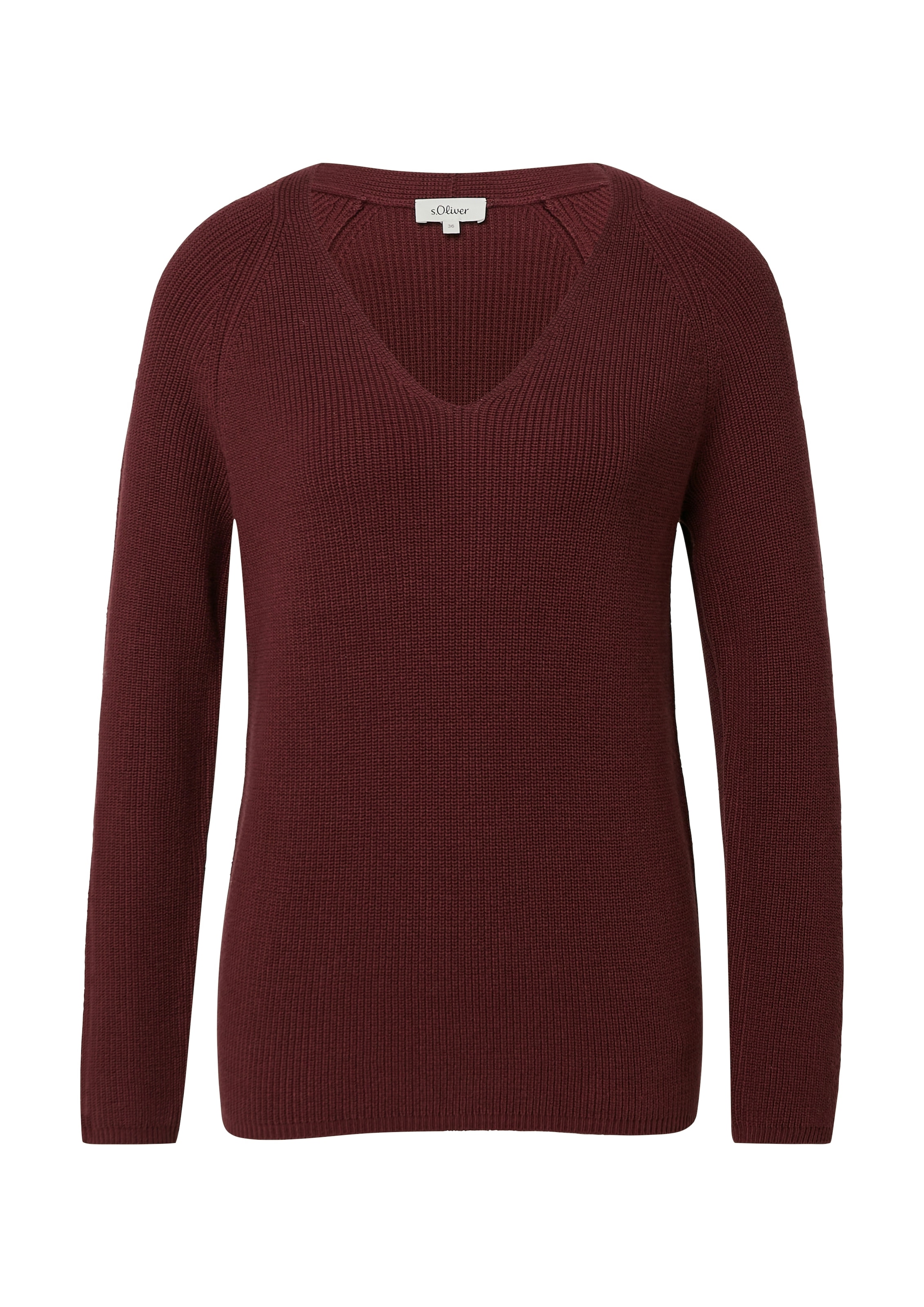 s.Oliver Pull en tricot avec encolure en V
