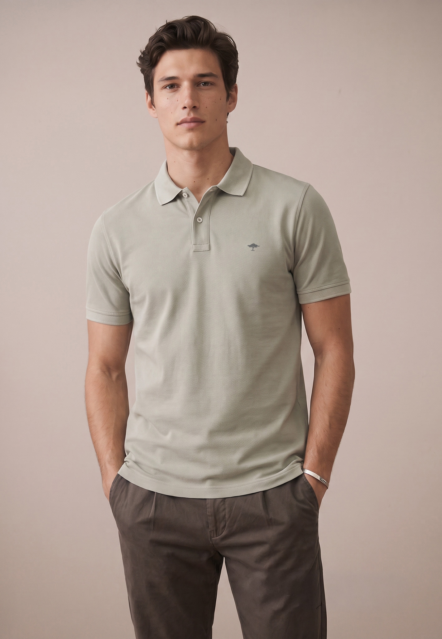 FYNCH-HATTON Polo avec broderie du logo