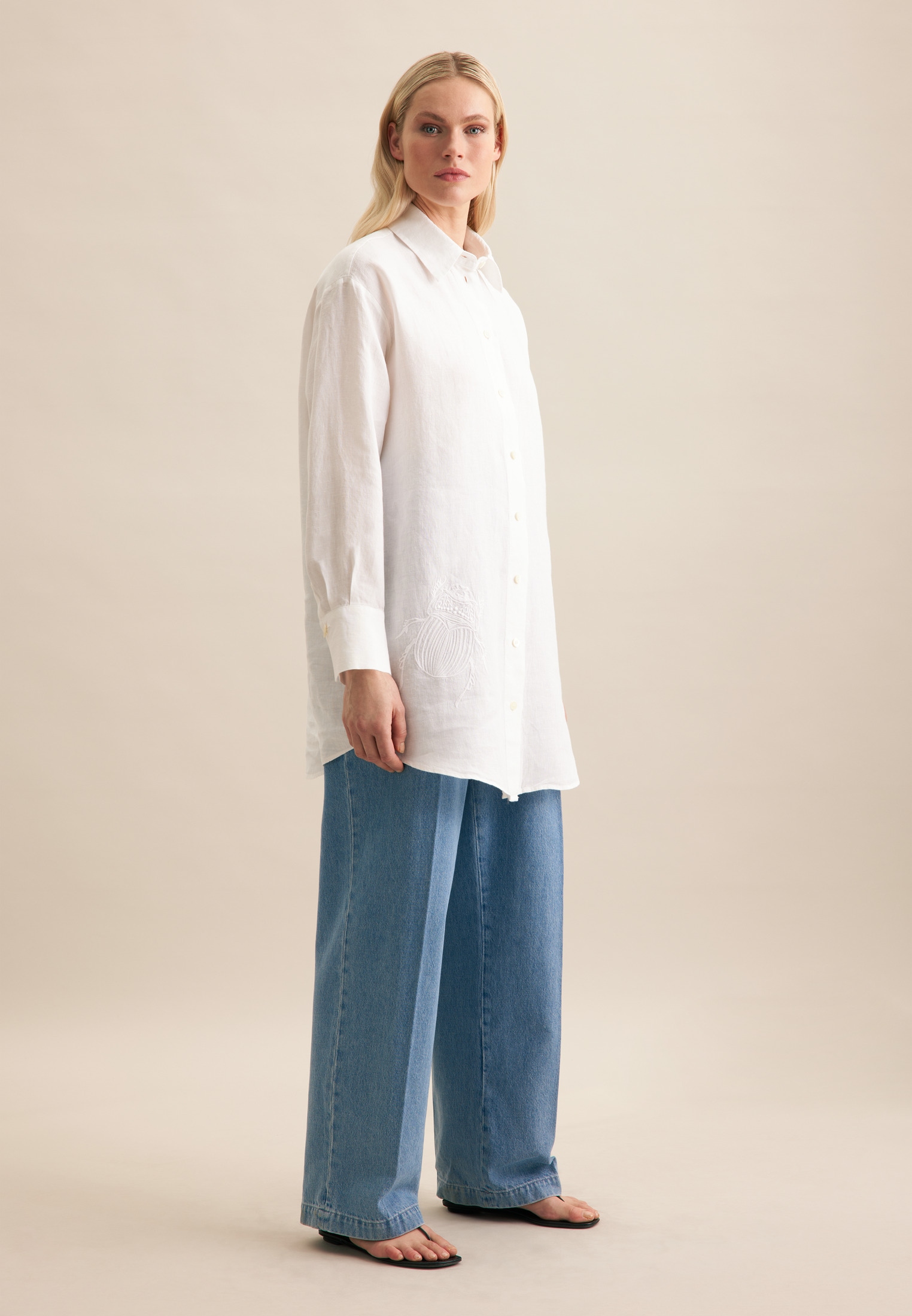 seidensticker Blouse chemise »Schwarze Rose« Langarm Kragen Uni