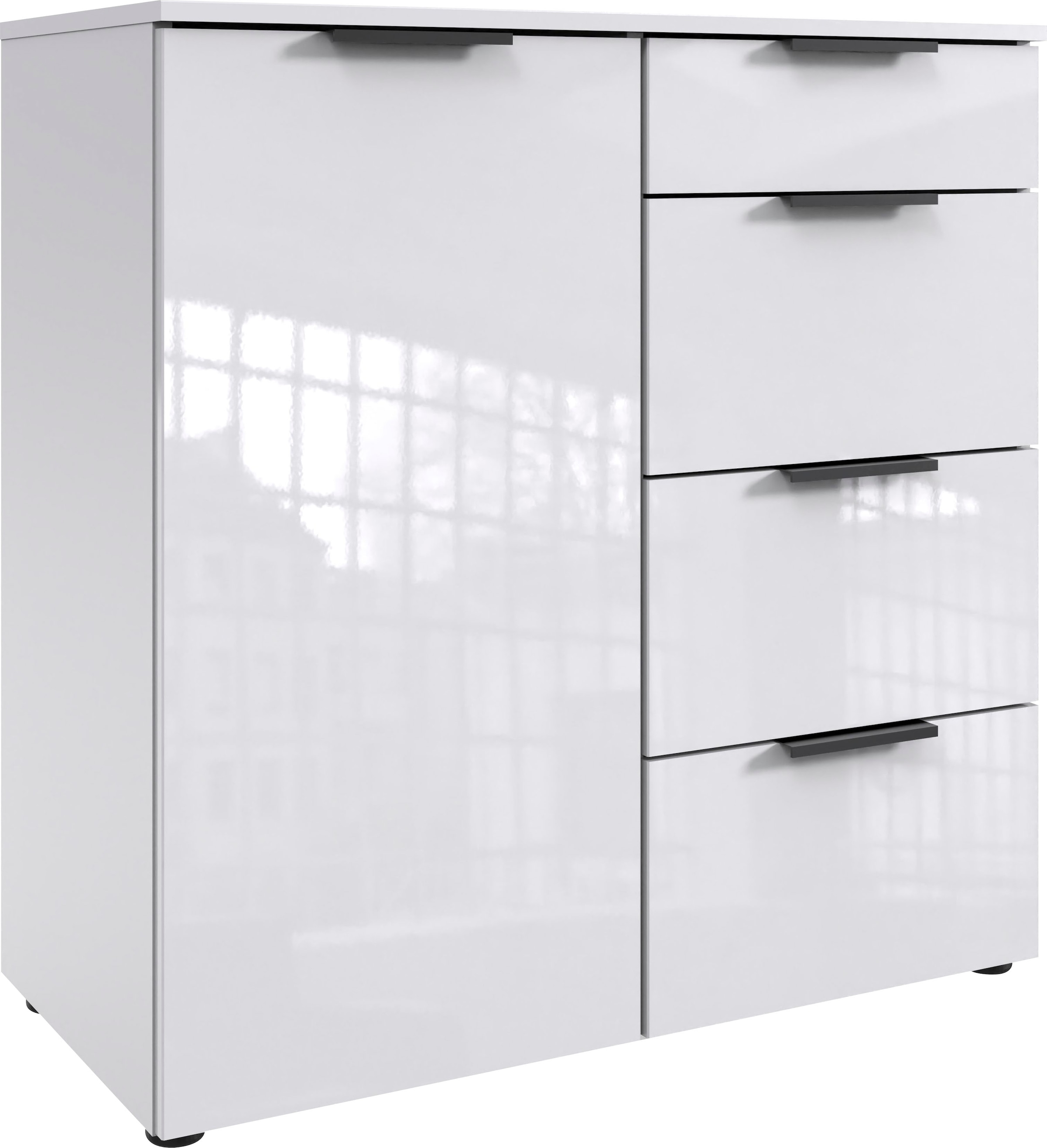 Image of Wimex Kombikommode "level36 D by fresh to go" mit lackierten Hochglanz Fronten, soft-close Funktion, 81cm breit