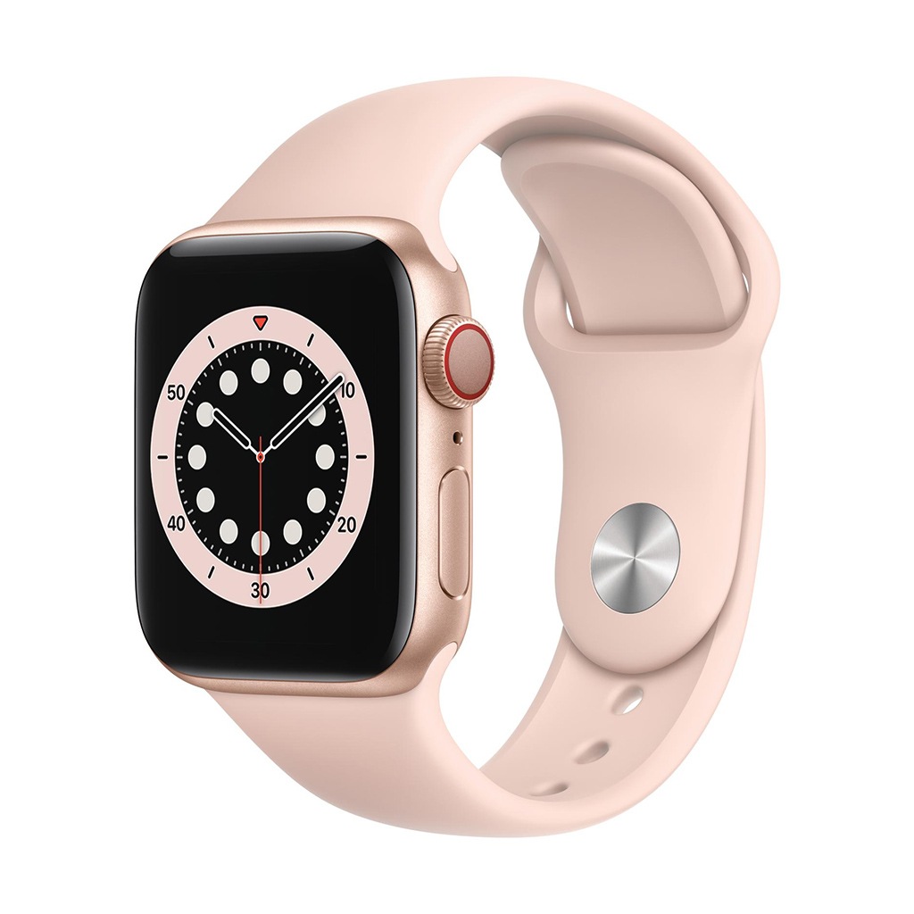 Image of Apple Smartwatch »Serie 6, GPS Cellular, 40 mm Aluminium-Gehäuse mit Sportarmband«, (Watch OS M06N3FD/A) bei Ackermann Versand Schweiz