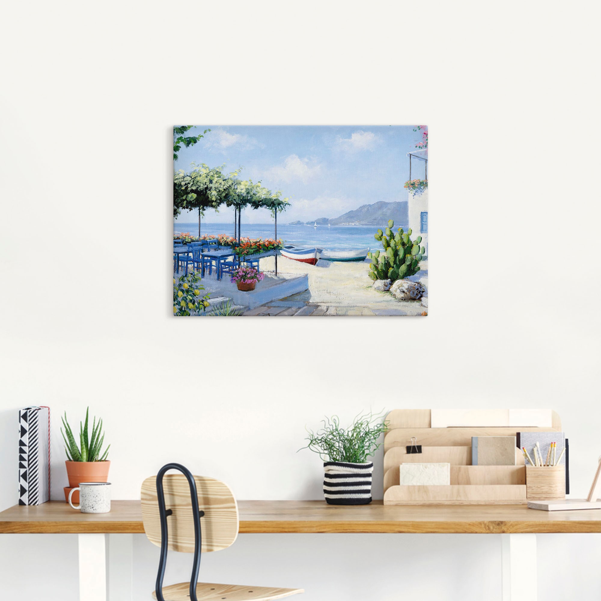 Artland Tableau sur toile »Toller Meeresblick« 1 cuis tlg. auf Holzrahmen gespannt