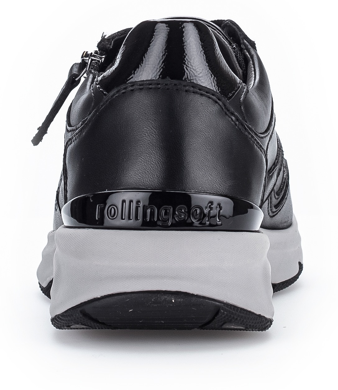 Gabor Rollingsoft Keilsneaker, Freizeitschuh, Halbschuh, Schnürschuh, Logoschriftzug an der Ferse