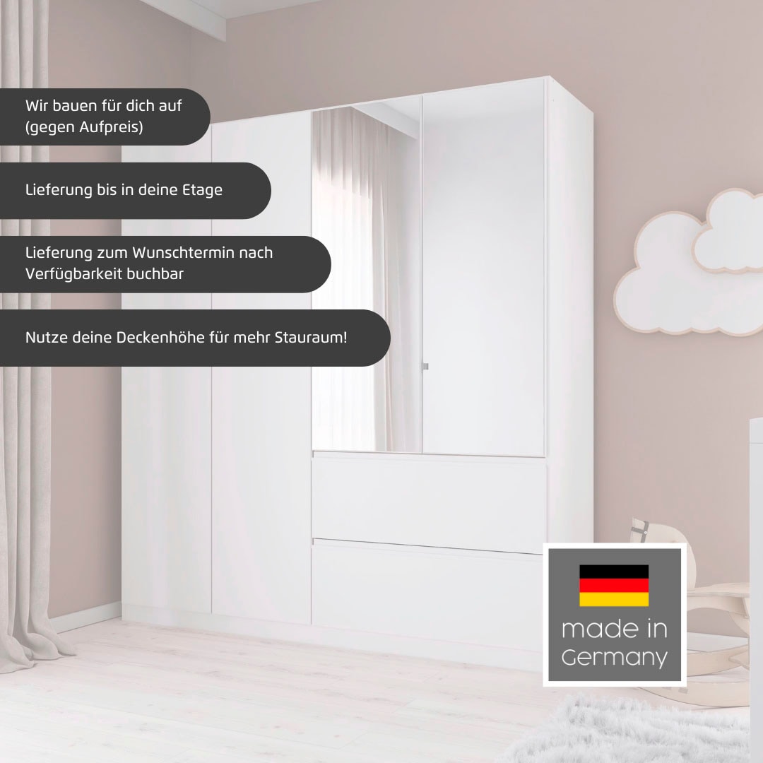 rauch Armoire à portes battantes »Kleiderschrank Schrank Garderobe COSTA in den Breiten 91/136/181 cm« En 3 configurations BASIC/CLASSIC/PREMIUM,  beaucoup d’espace, façade sans poignées et fonction push-to-open MADE IN GERMANY