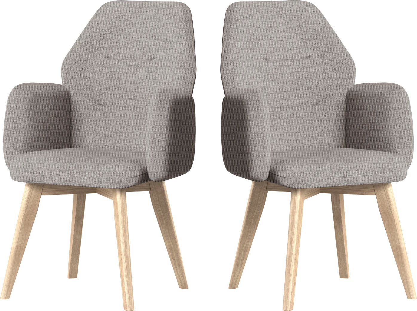 Image of Premium collection by Home affaire Armlehnstuhl »Madison«, 1 St., Strukturstoff-Struktur 2, Mit verschiedenen Gestellen erhältlich bei Ackermann Versand Schweiz