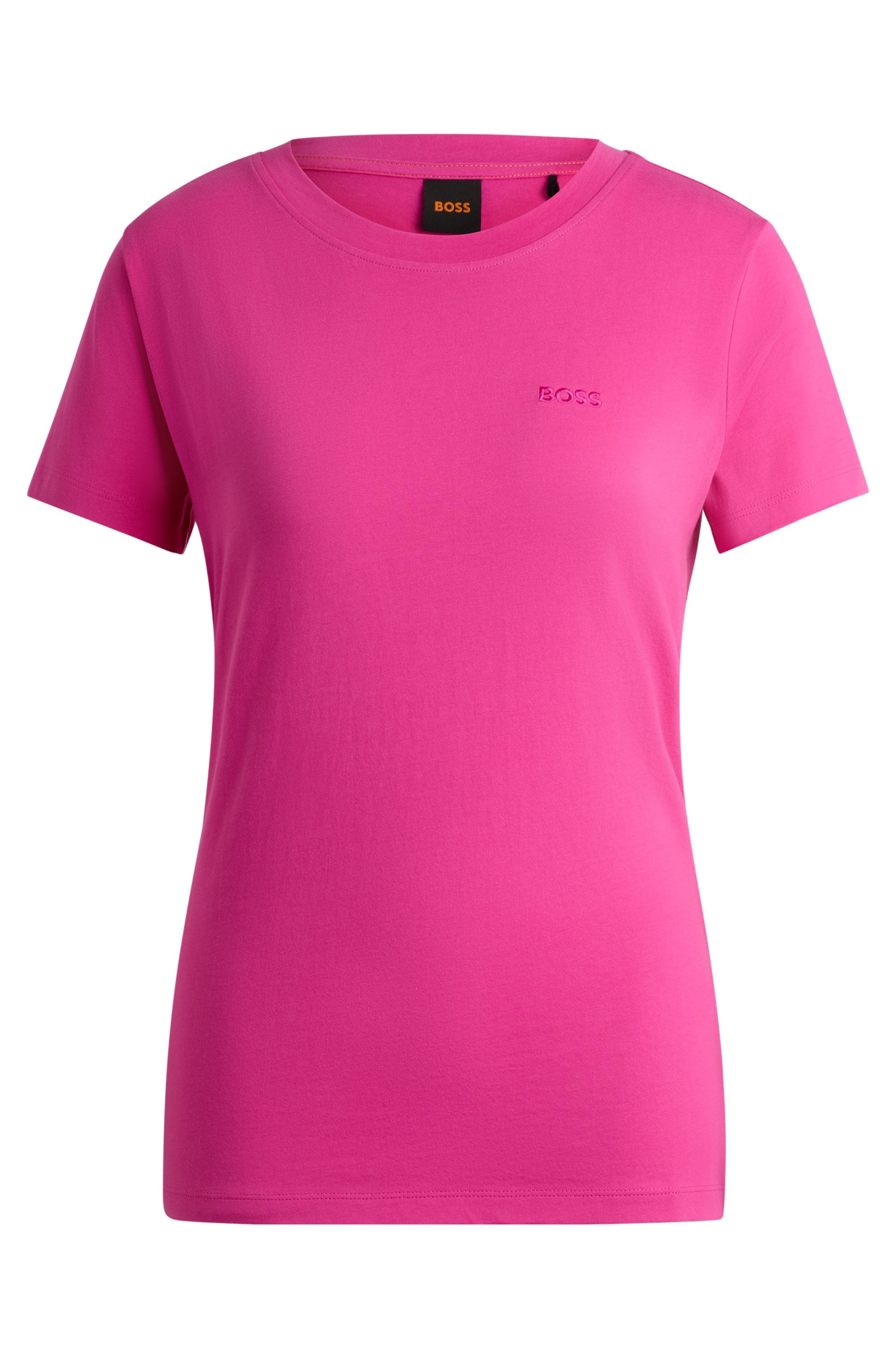 BOSS ORANGE T-Shirt »C_Esogo_2 Premium Damenmode«, mit BOSS Stickerei