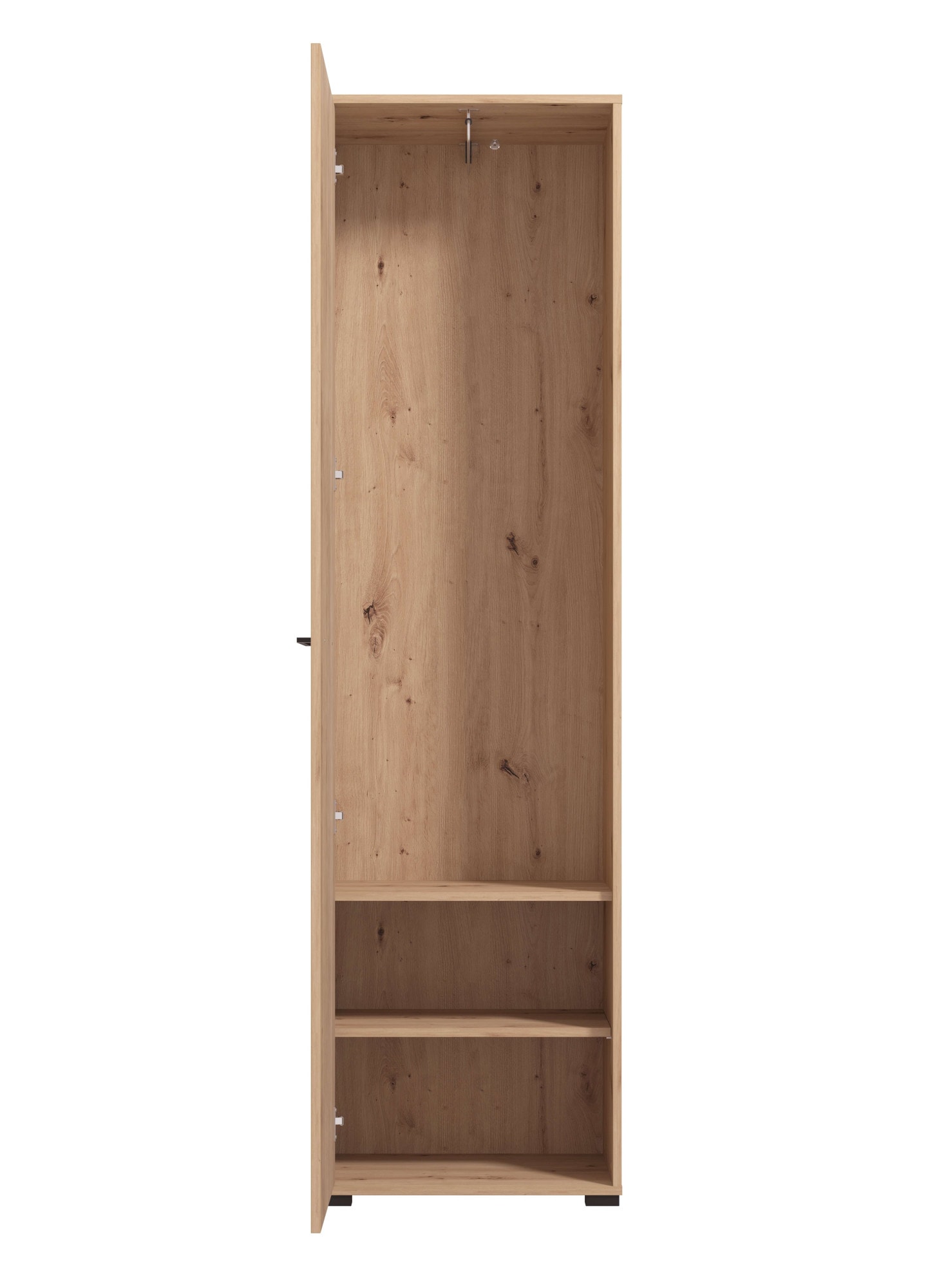 INOSIGN Garderoben-Set »Landes, Flurmöbel, Breite 189 cm, in Artisan Eiche mit Streifen«, (Komplett-Set, 5 St.), (Set, 5-St) inkl. 2 Schränke, Sitzbank, Garderobenpaneel und Spiegel