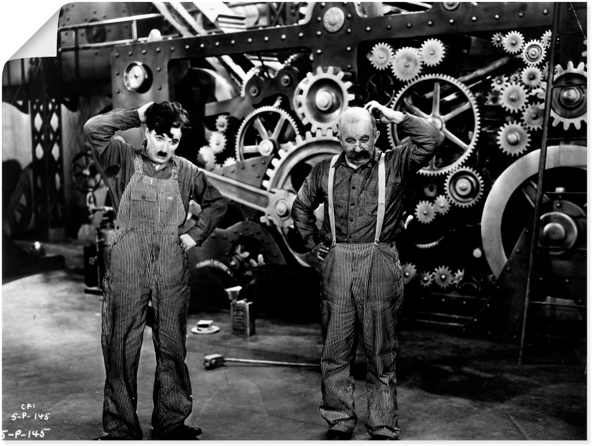 Image of Artland Wandbild »Moderne Zeiten, 1936«, Stars, (1 St.), in vielen Grössen & Produktarten - Alubild / Outdoorbild für den Aussenbereich, Leinwandbild, Poster, Wandaufkleber / Wandtattoo auch für Badezimmer geeignet bei Ackermann Versand Schweiz