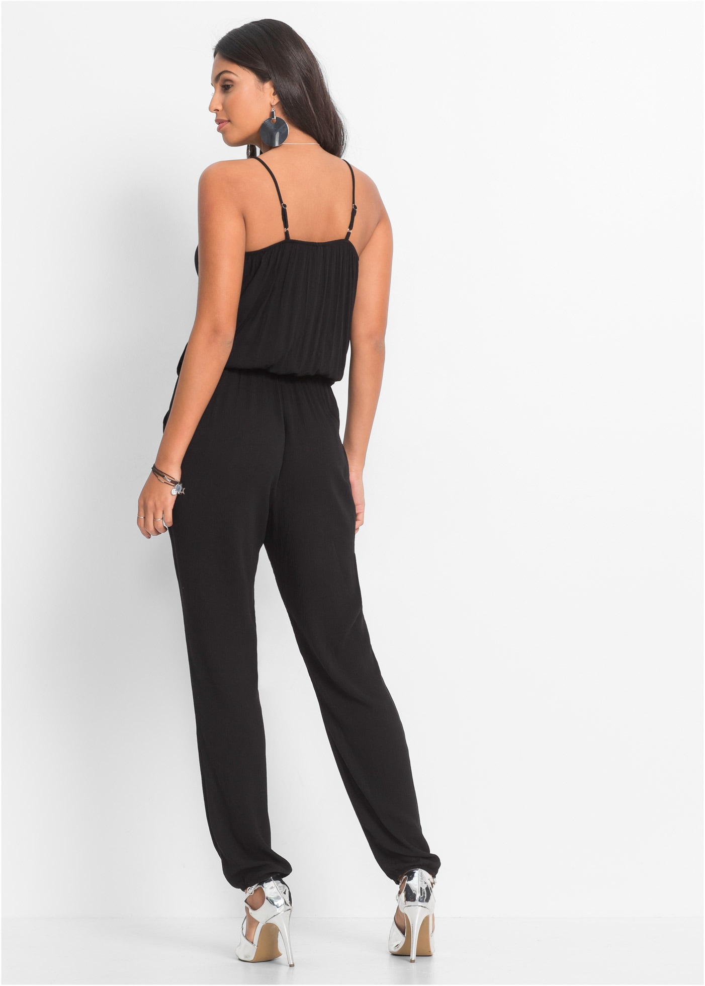 bonprix Jumpsuit »Jumpsuit aus strukturierter Viskose«, Jumpsuit aus strukturierter Viskose
