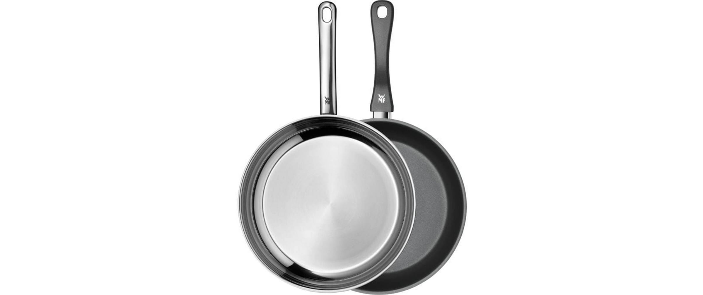 Image of WMF Bratpfanne "Devil A Profi, 2-teilig, 28 cm" Edelstahl 18/10 2 tlg. Zweiteiliges Bratpfannen-Set aus hochwertigem Edelstahl
