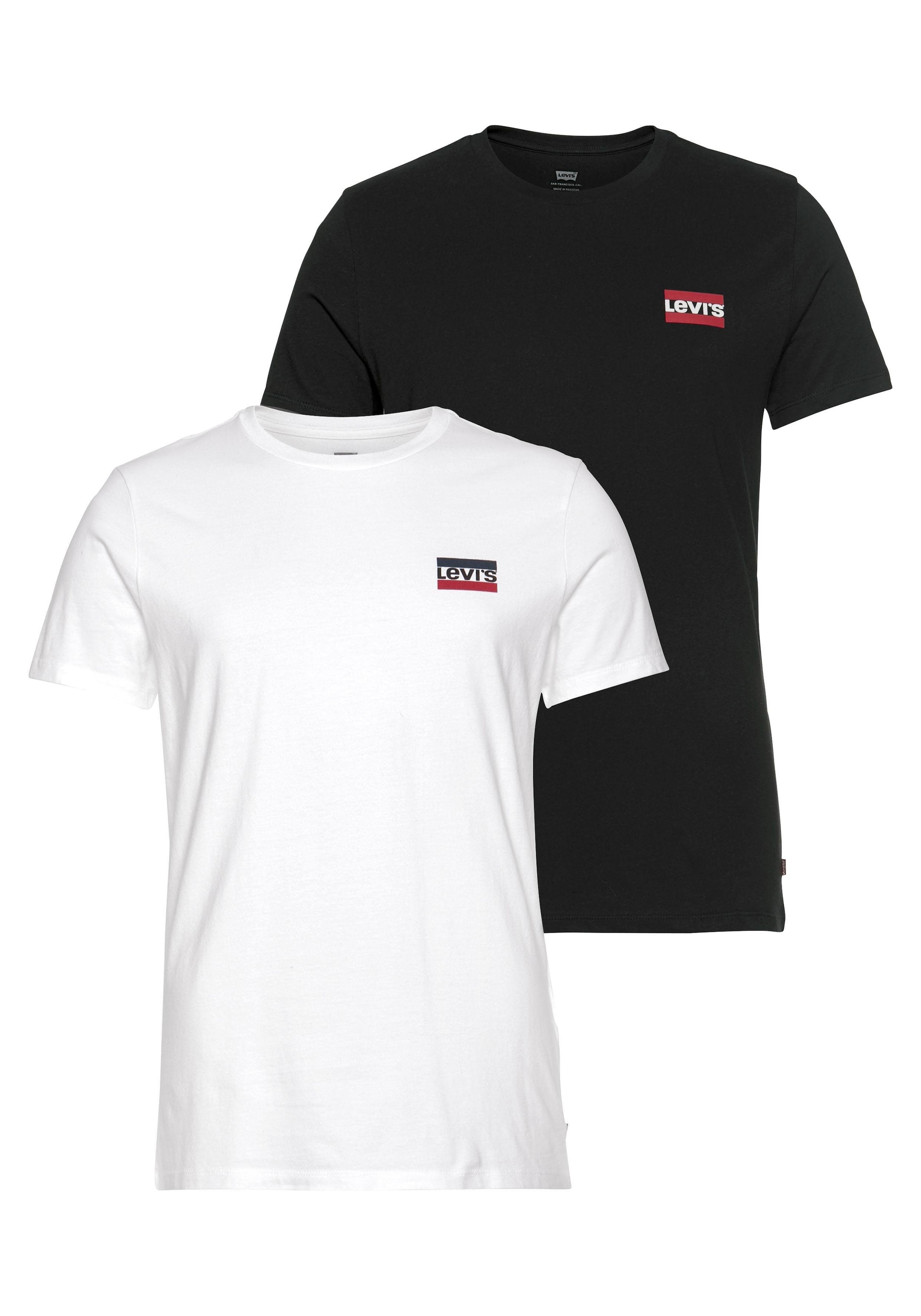 Levi's® T-Shirt »LE 2PK CREWNECK GRAPHIC«, (2 tlg.)