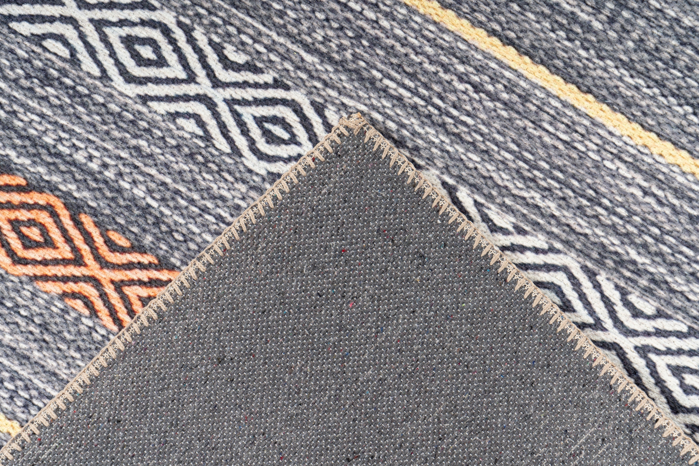 me gusta Teppich »Faye 1125«, rechteckig, 6 mm Höhe, Flachgewebe, gedrucktes Motiv, Wohnzimmer, Esszimmer