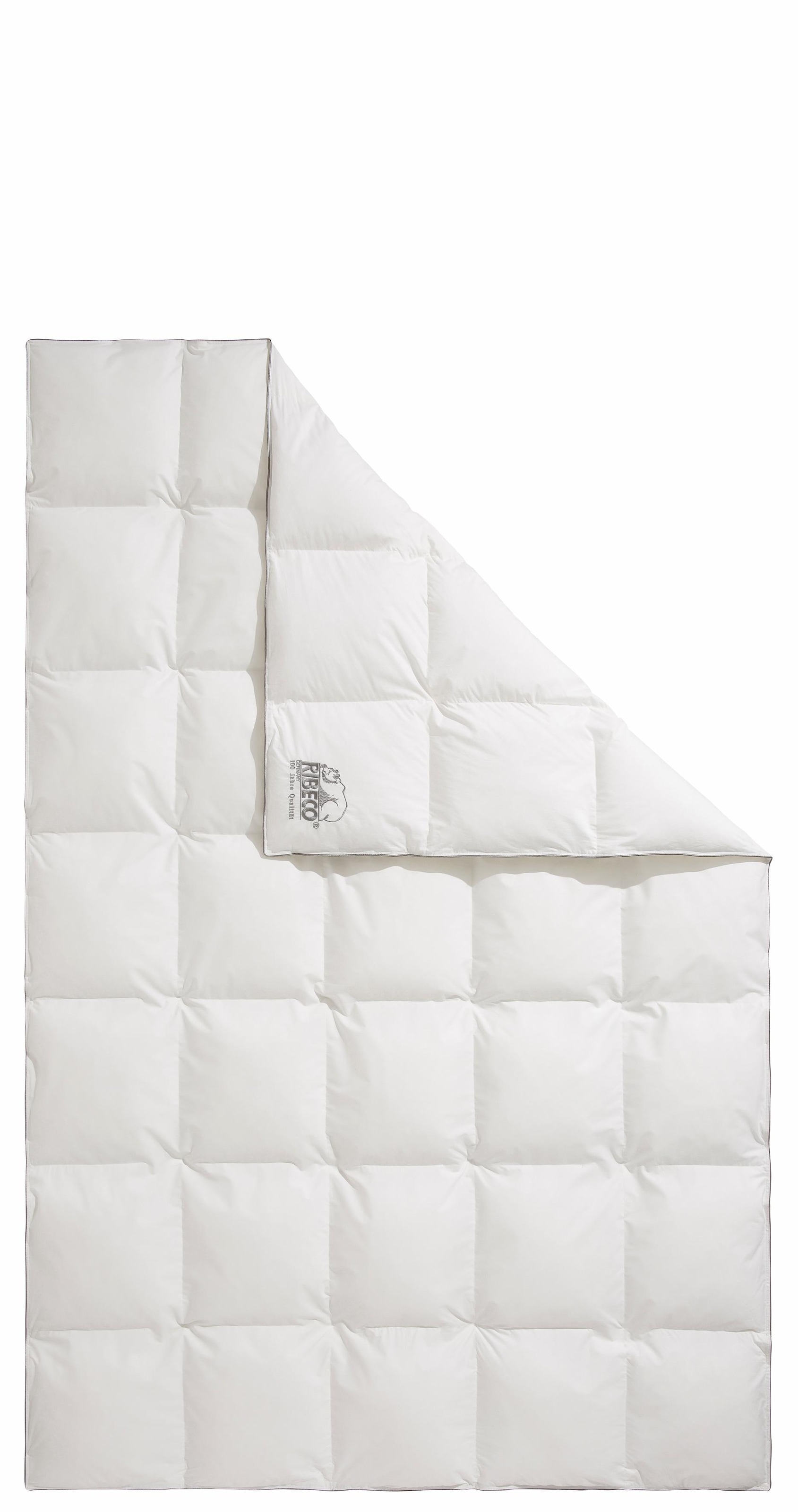 Image of RIBECO Kunstfaserbettdecke "Marie" warm Füllung Microfaser Bezug Baumwolle 1 Stk. tlg. Bettdecke 135x200 cm und weitere Grössen.