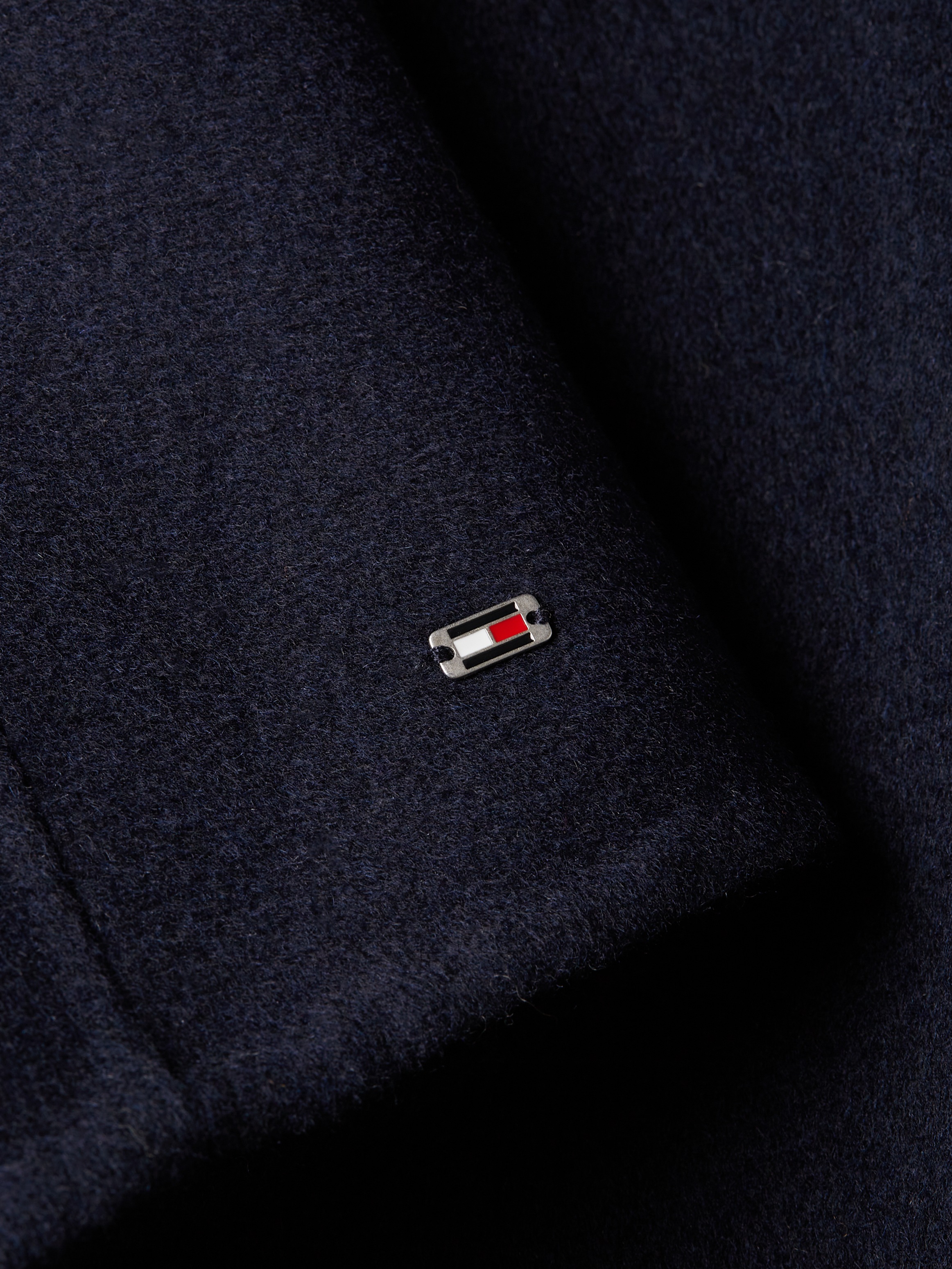 Tommy Hilfiger Outdoorjacke »DF WOOL BLEND FUNNEL JACKET«, mit hochschliessendem Kragen