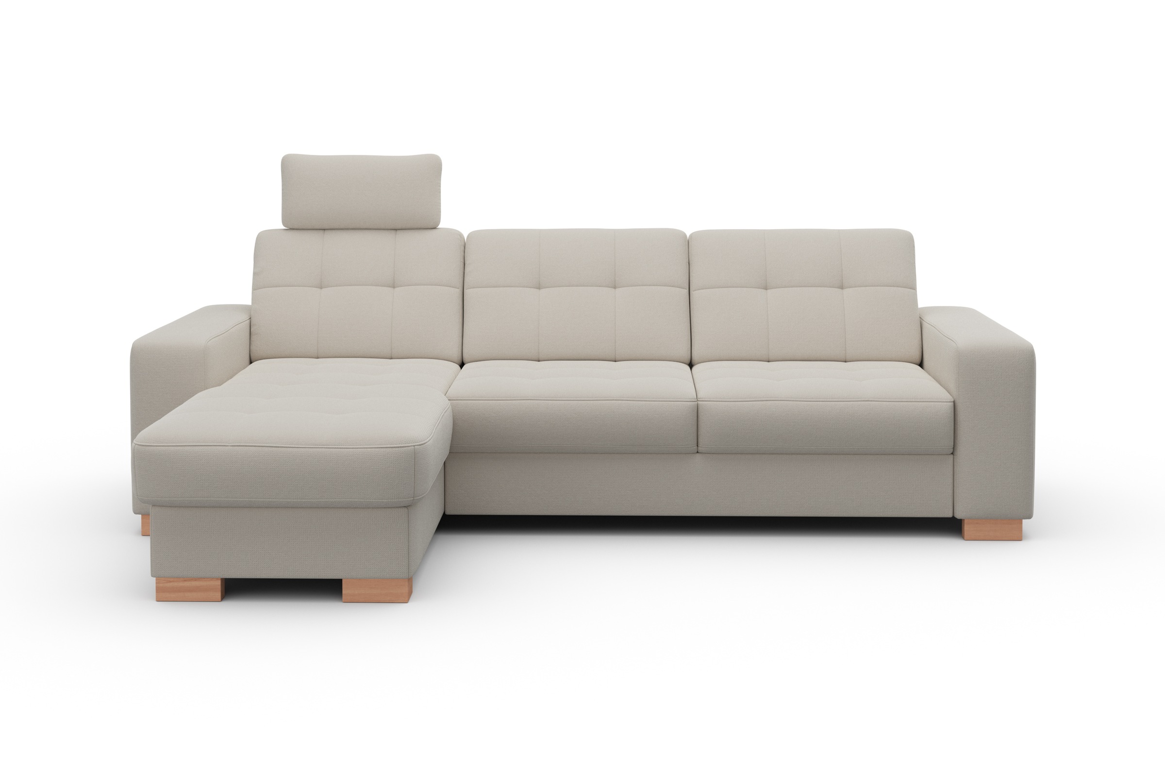 sit&more Ecksofa »Quincy L-Form«, wahlweise mit Bettfunktion und Bettkasten