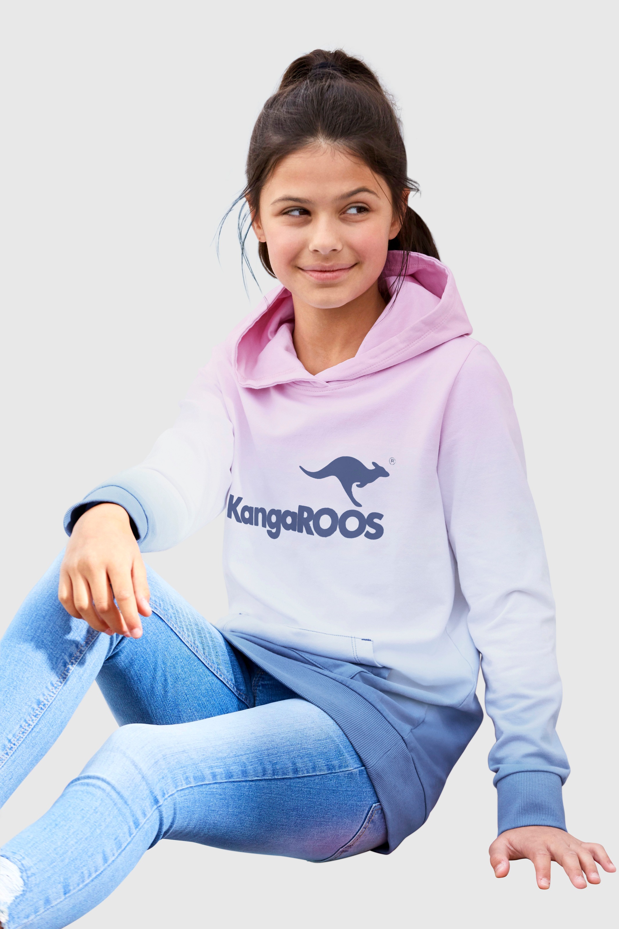 Image of KangaROOS Kapuzensweatshirt, im modischen Farbverlauf bei Ackermann Versand Schweiz