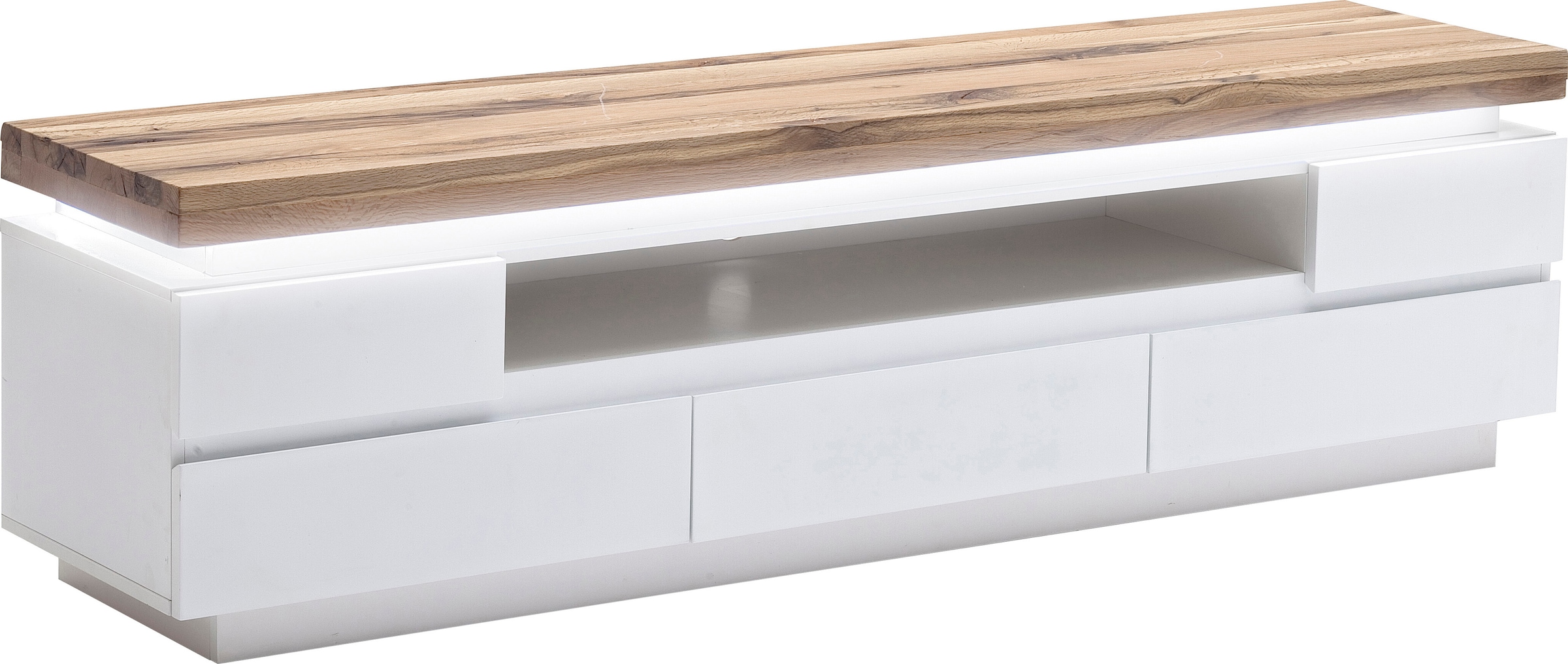 Image of MCA furniture Lowboard "Romina" mit LED Beleuchtung weiss dimmbar, inkl. Fernbedienung