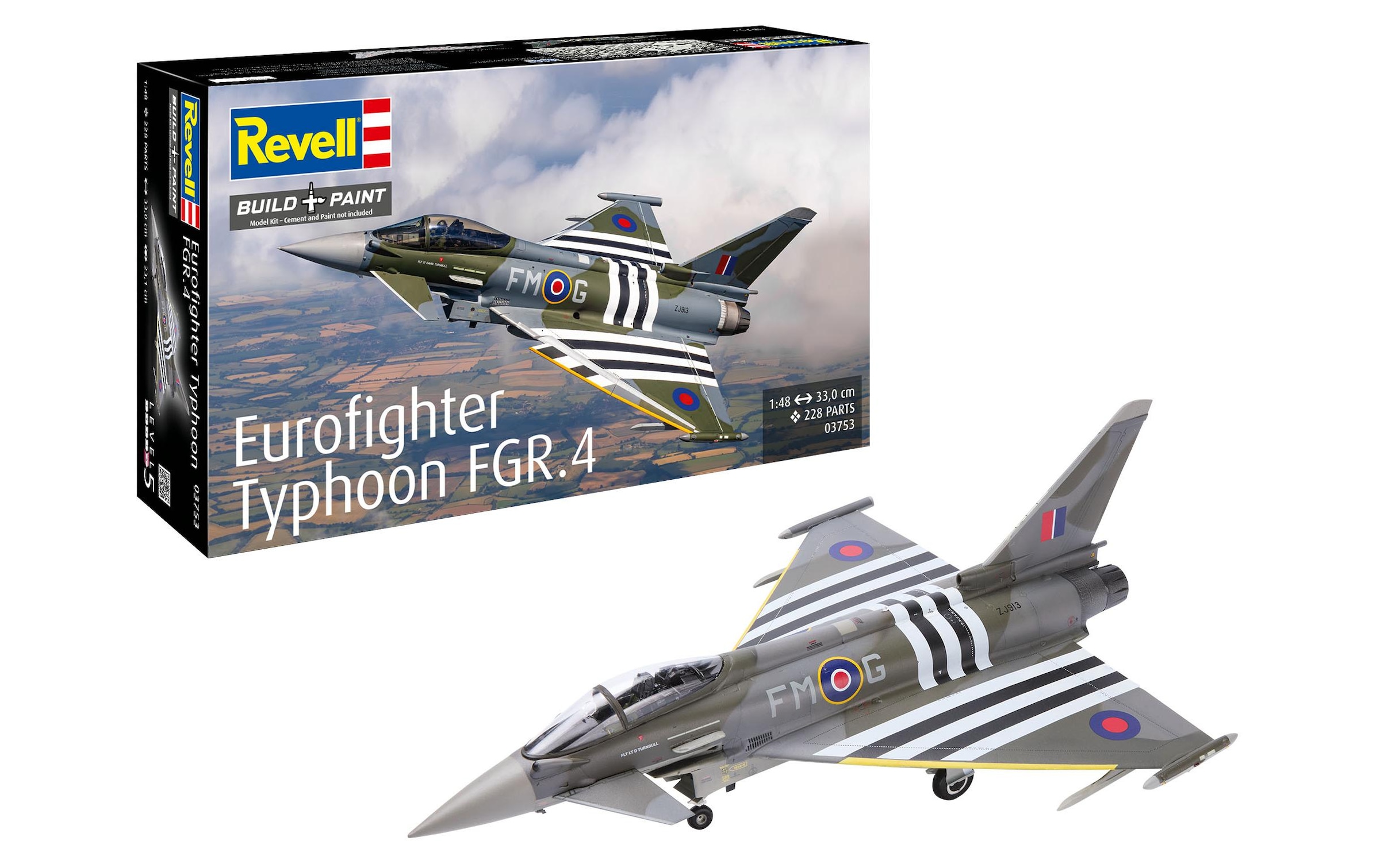 Image of Revell Modellbausatz "Eurofighter Typhoon FGR.4 1:48" 228 Stk. tlg. 1:48