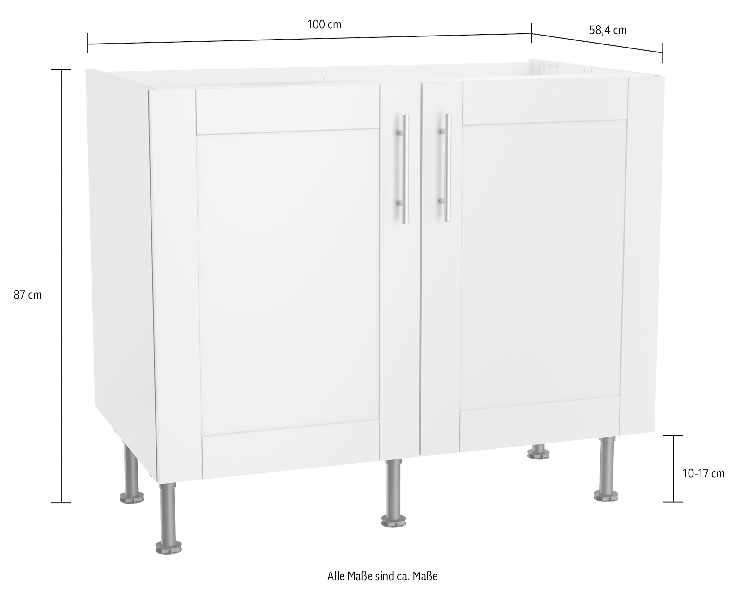 OPTIFIT Spülenschrank »Ahus«, Breite 100 cm