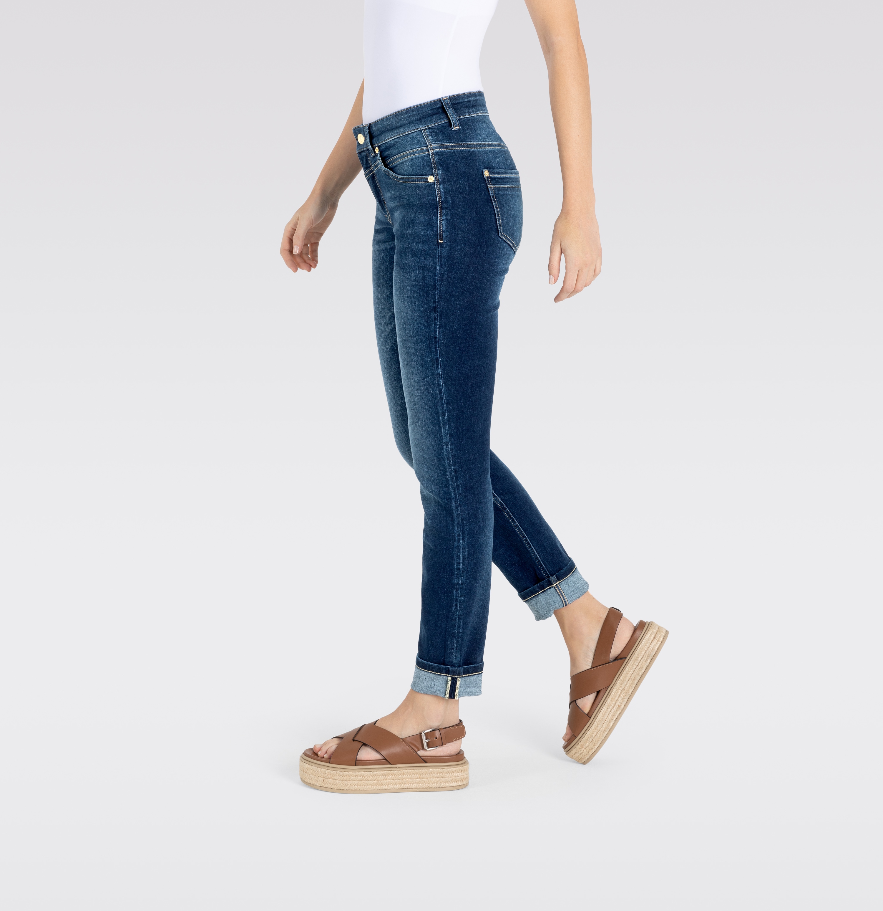 MAC Slim-fit-Jeans »Rich-Slim«, Robuste strukturierte Denimqualität im Sale-MAC 1