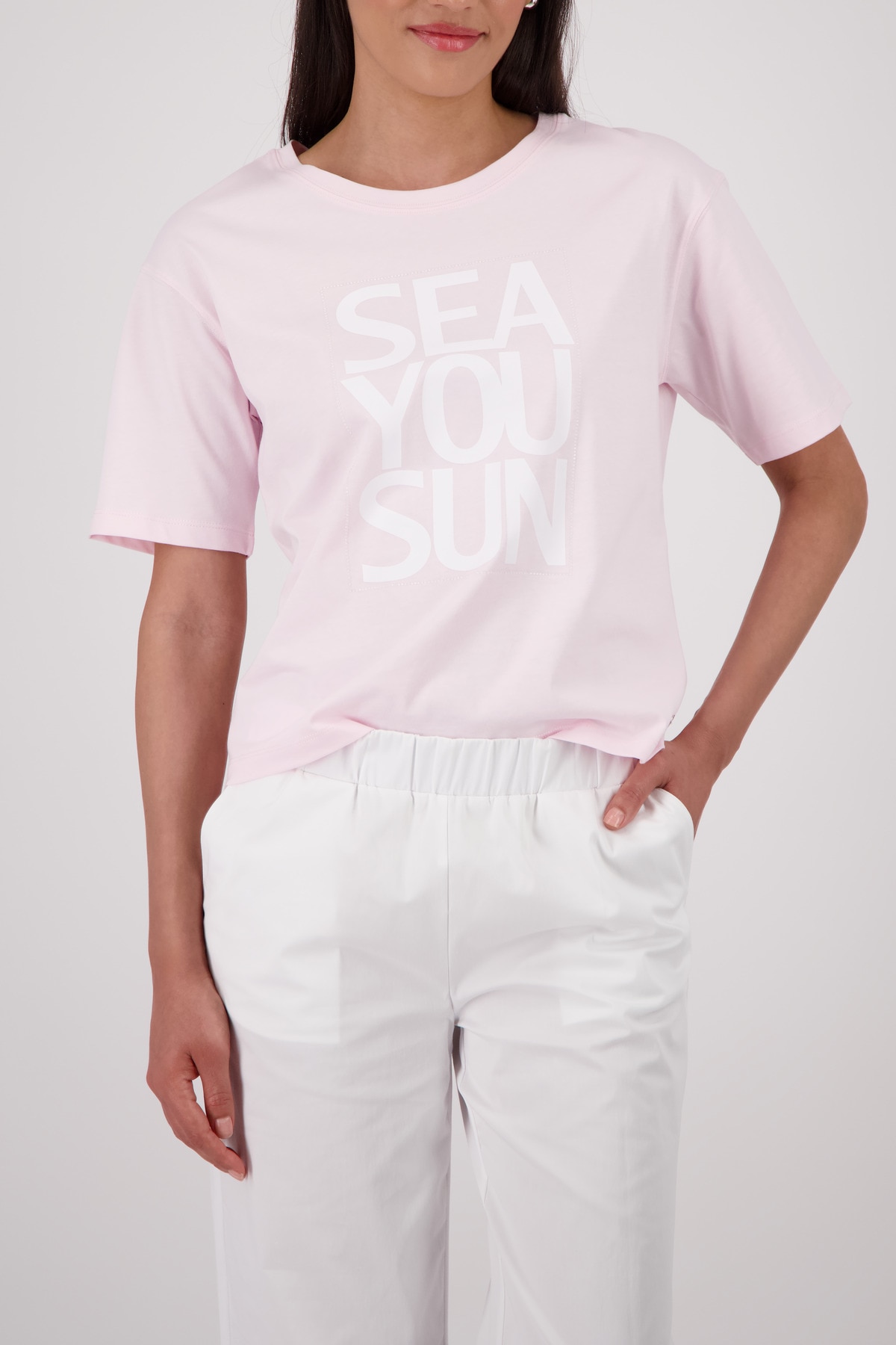 Image of Monari T-Shirt "Shirt Druck platziert" Regular fit mit Schriftzug