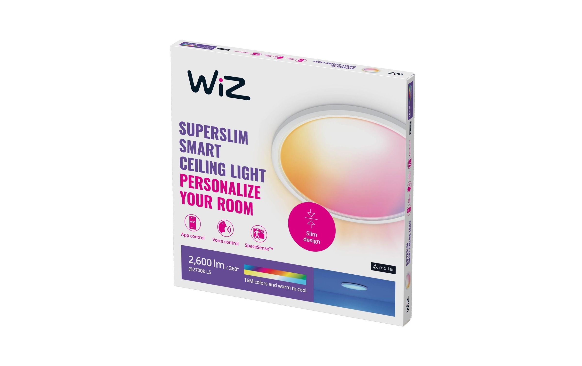 WiZ LED Deckenleuchte »SuperSlim 22W Tun«