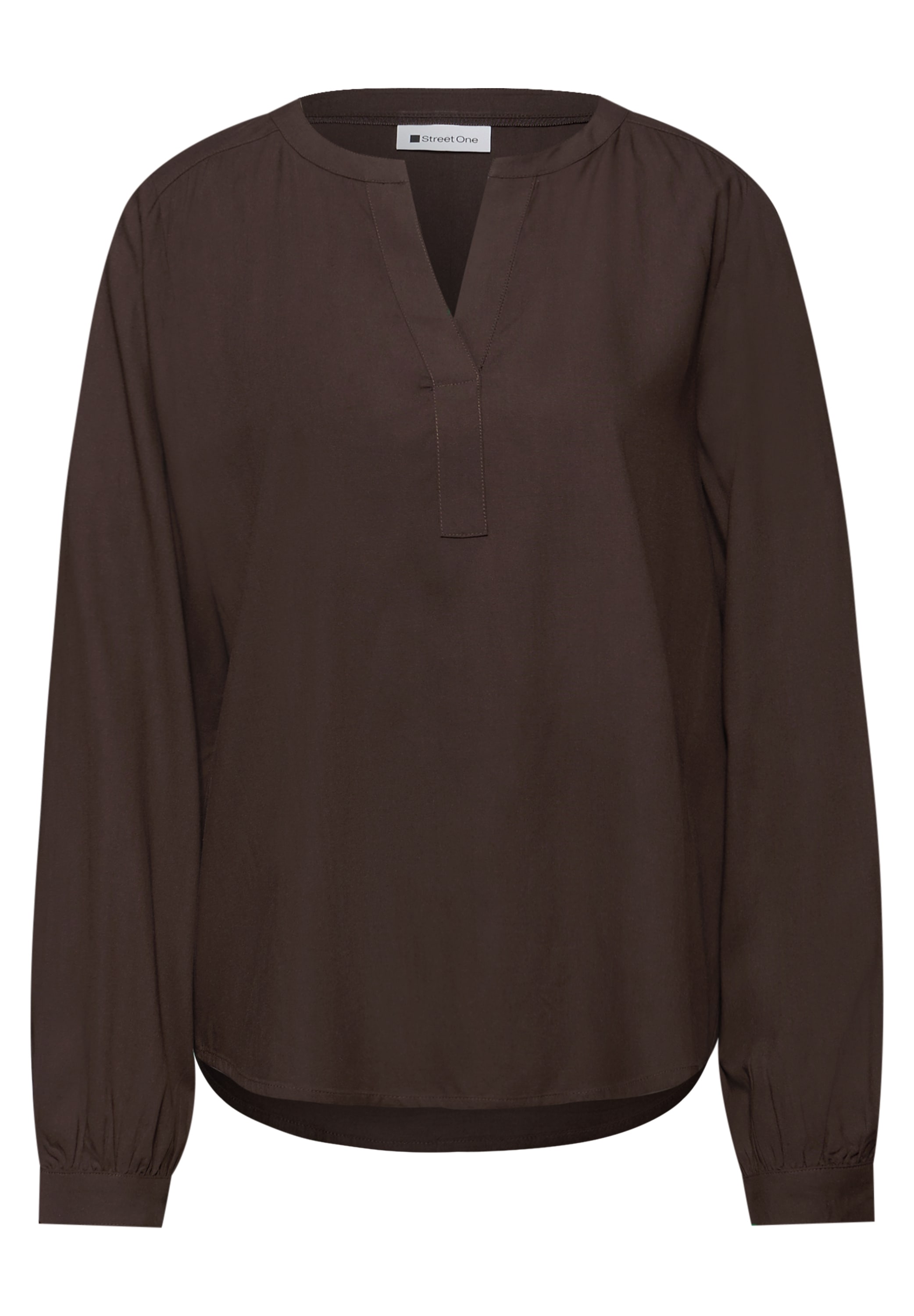STREET ONE Blouse à manches longues mit Splitneck