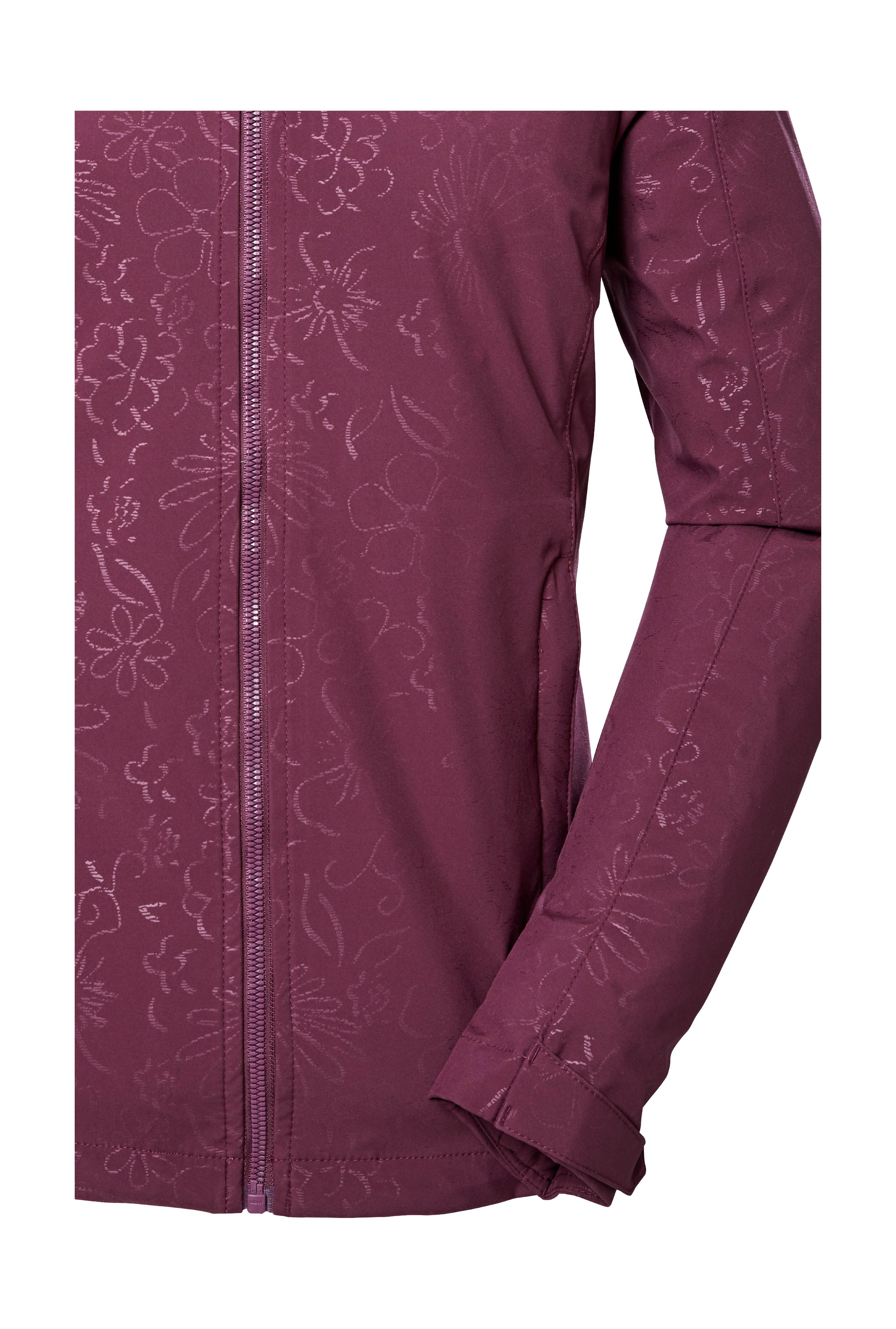 Killtec Softshelljacke »KOS 40 WMN SFTSHLL JCKT«, Wasserabweisende, atmungsaktive Damenjacke aus recyceltem Material