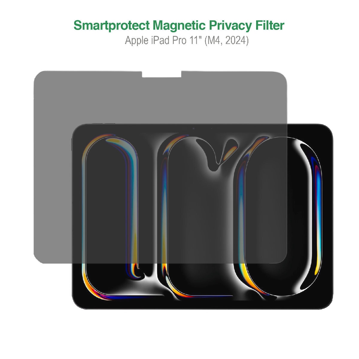 4smarts Displayschutzfolie »Magnetischer Privacy Filter«, für Apple iPad Pro 11 (M4, 2024), Blickschutzfolie, Schutzfolie, Bildschirmschutz, kratz- & stossfest