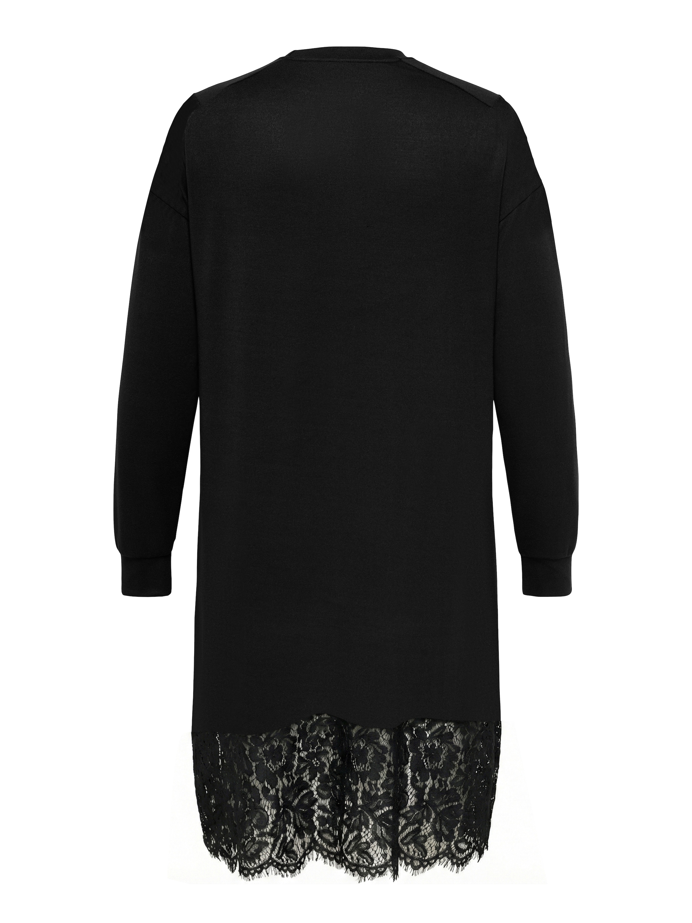 ONLY CARMAKOMA Robe midi »CARALBA LS O-NECK LACE MIDI DRESS JRS« fibre synthétique, élastique