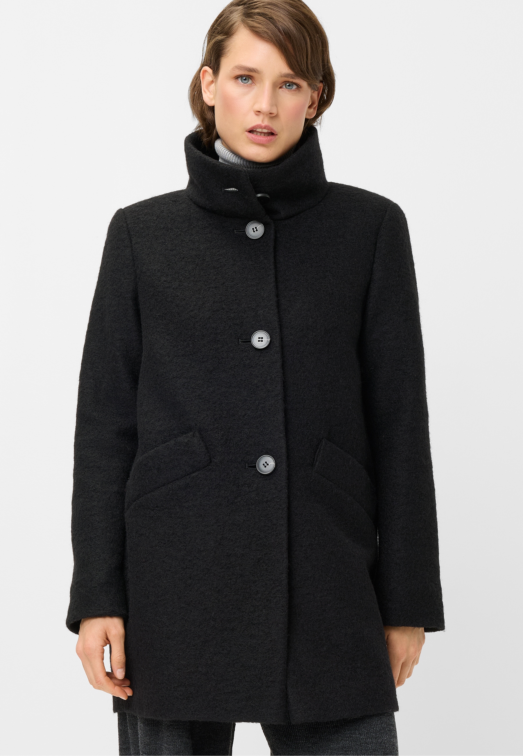 Image of Fuchs Schmitt Wollmantel Stehkragen, Regular Fit, Wollmix