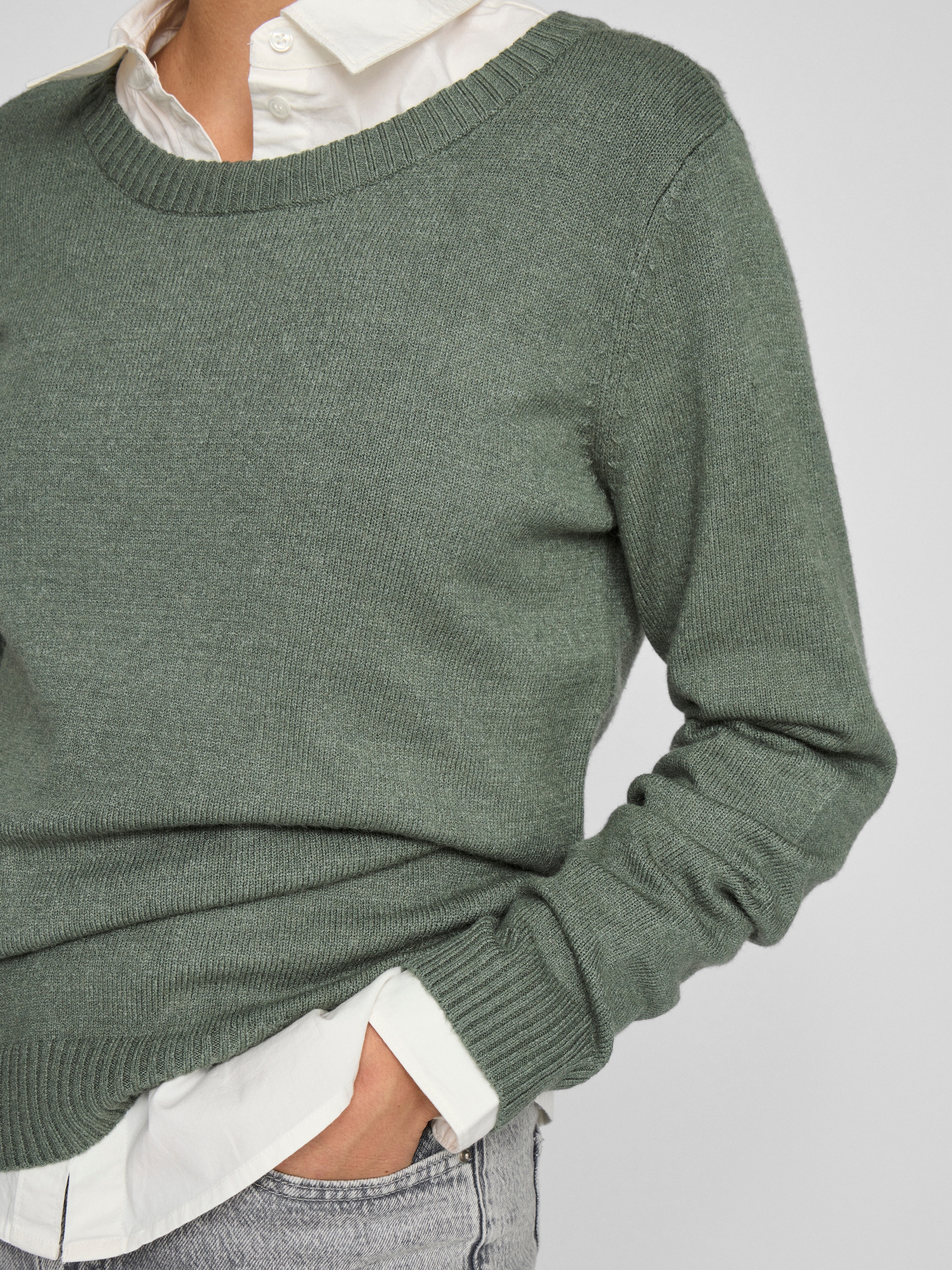 Vila Rundhalspullover »VIRIL O-NECK L/S KNIT TOP - NOOS«