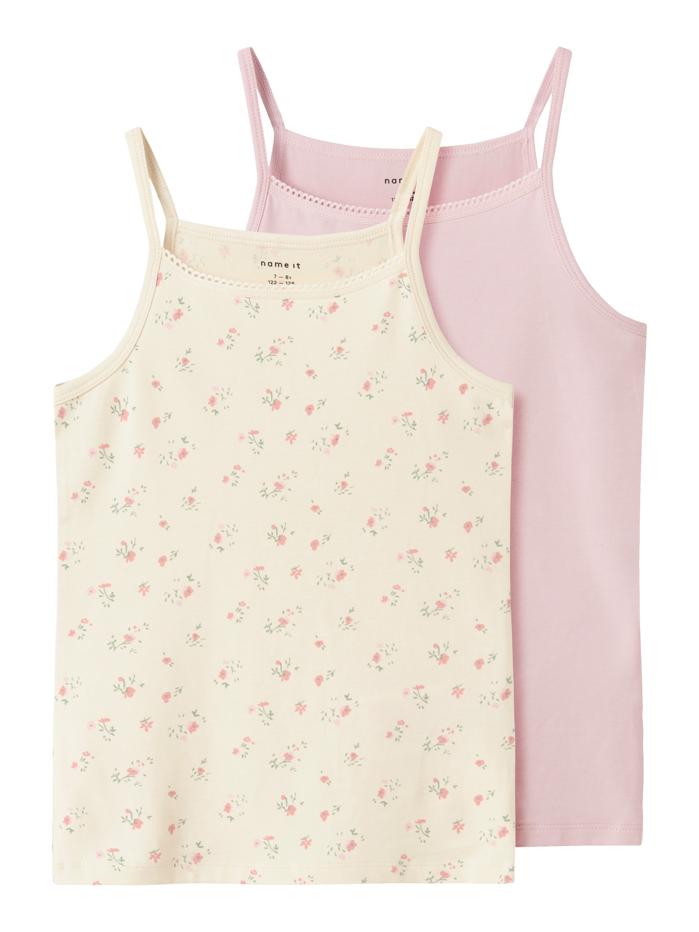 Name It Unterhemd »NKFSTRAP TOP 2P FLOWER NOOS«, (2 St.)