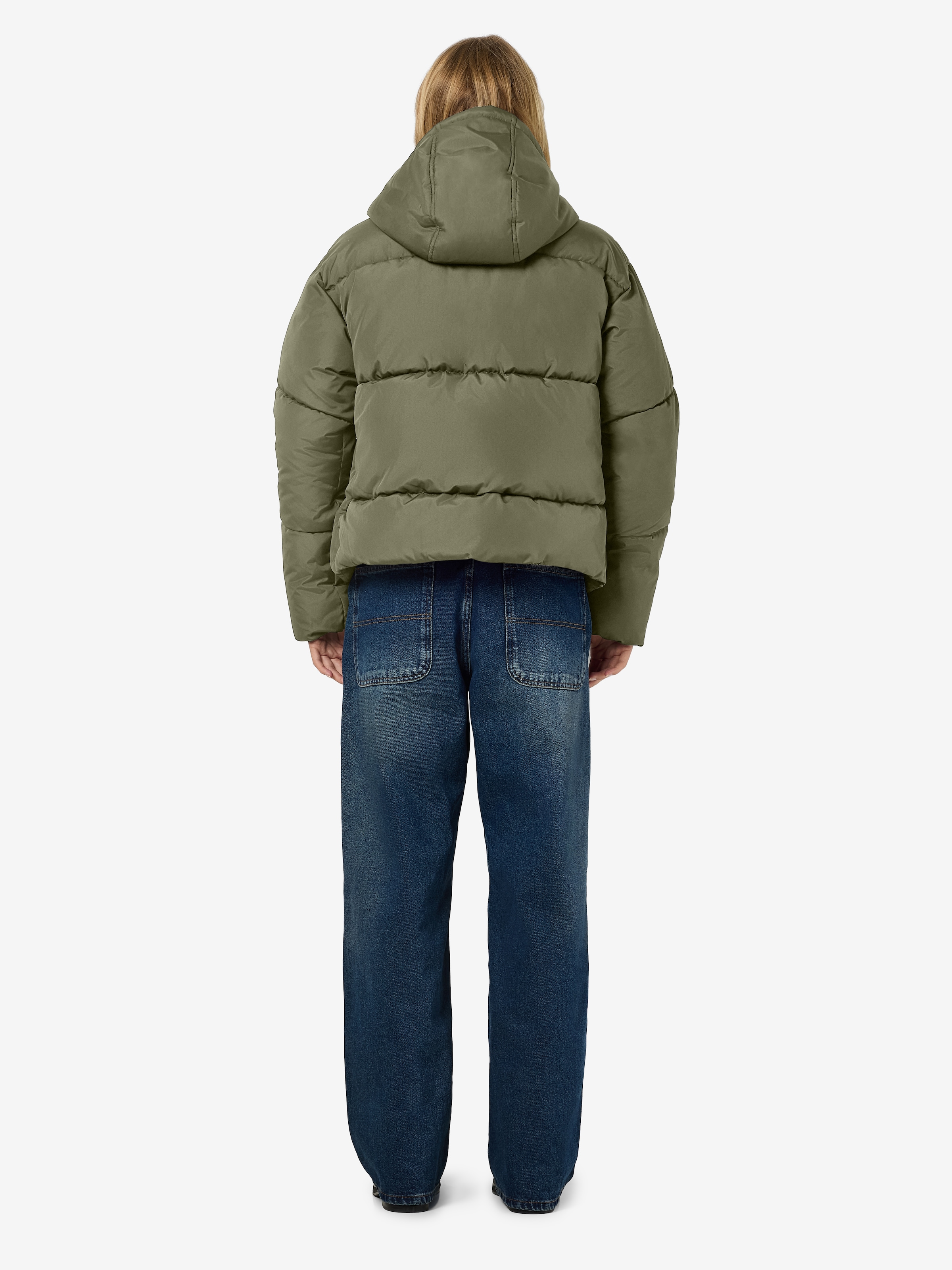 Noisy may Steppjacke »NMTENNA L/S SHORT JACKET NOOS«, mit Kapuze