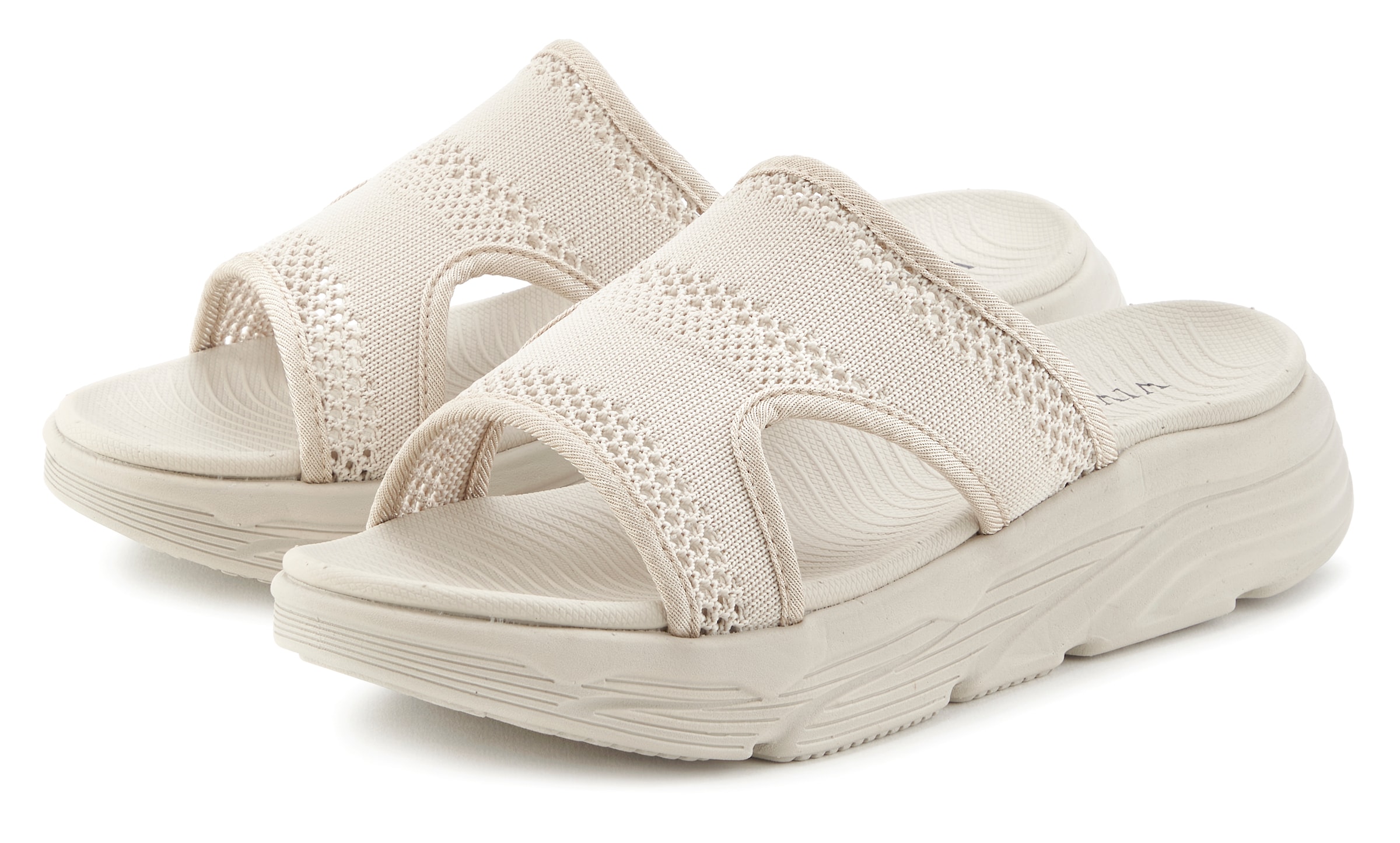 Image of Vivance Pantolette "Sommerschuh, offener Schuh, Sandale, Mule," mit modischer Chunky-Sohle VEGAN