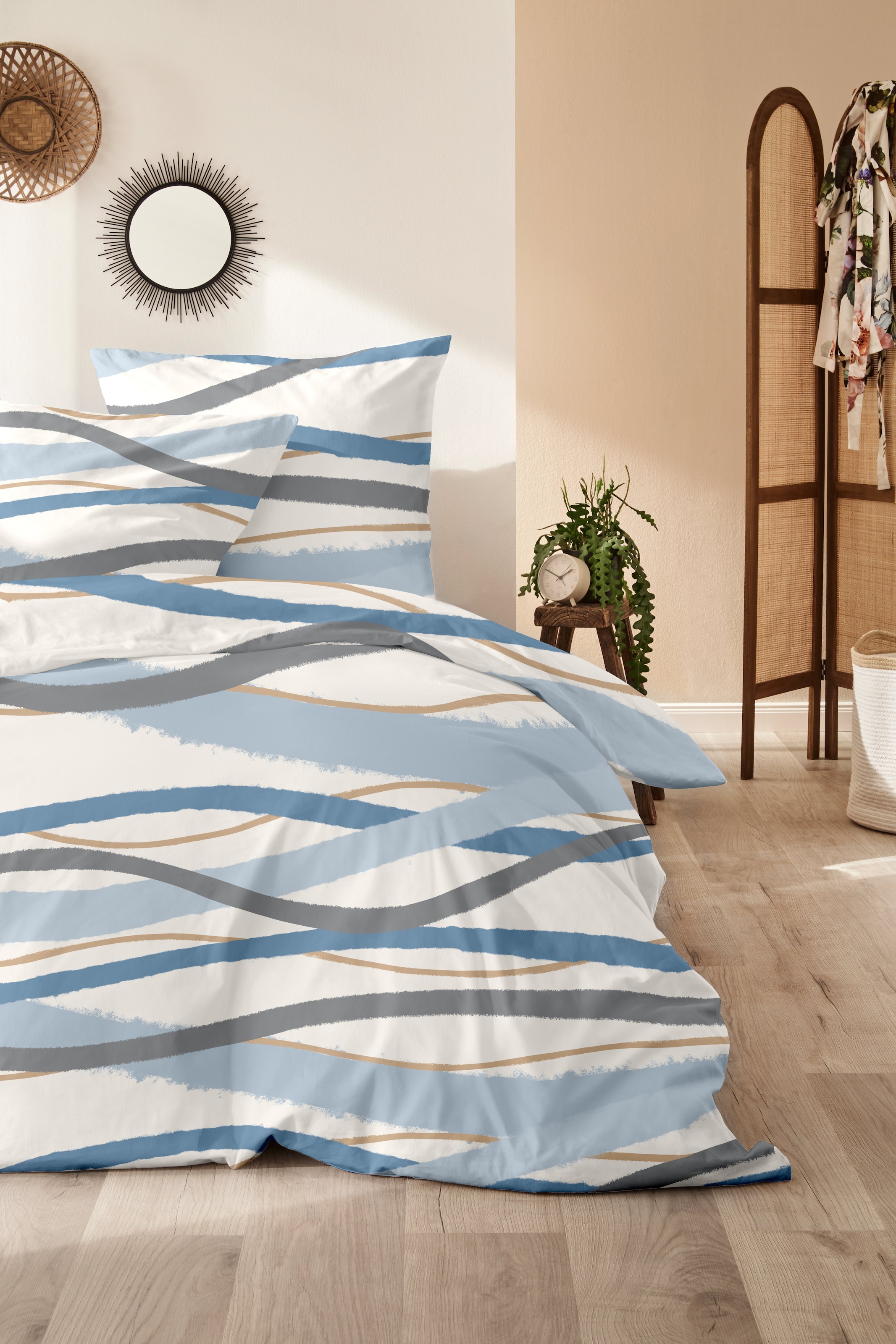 Primera Linge de lit »Biber-Bettwäsche Whips« 2 cuis tlg. mit modernen Linien