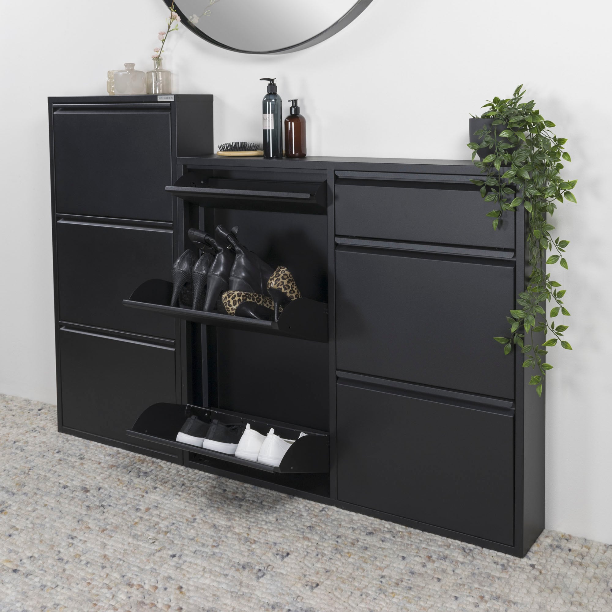 Spinder Design Armoire à chaussures »Billi« métal, largeur 98 cm