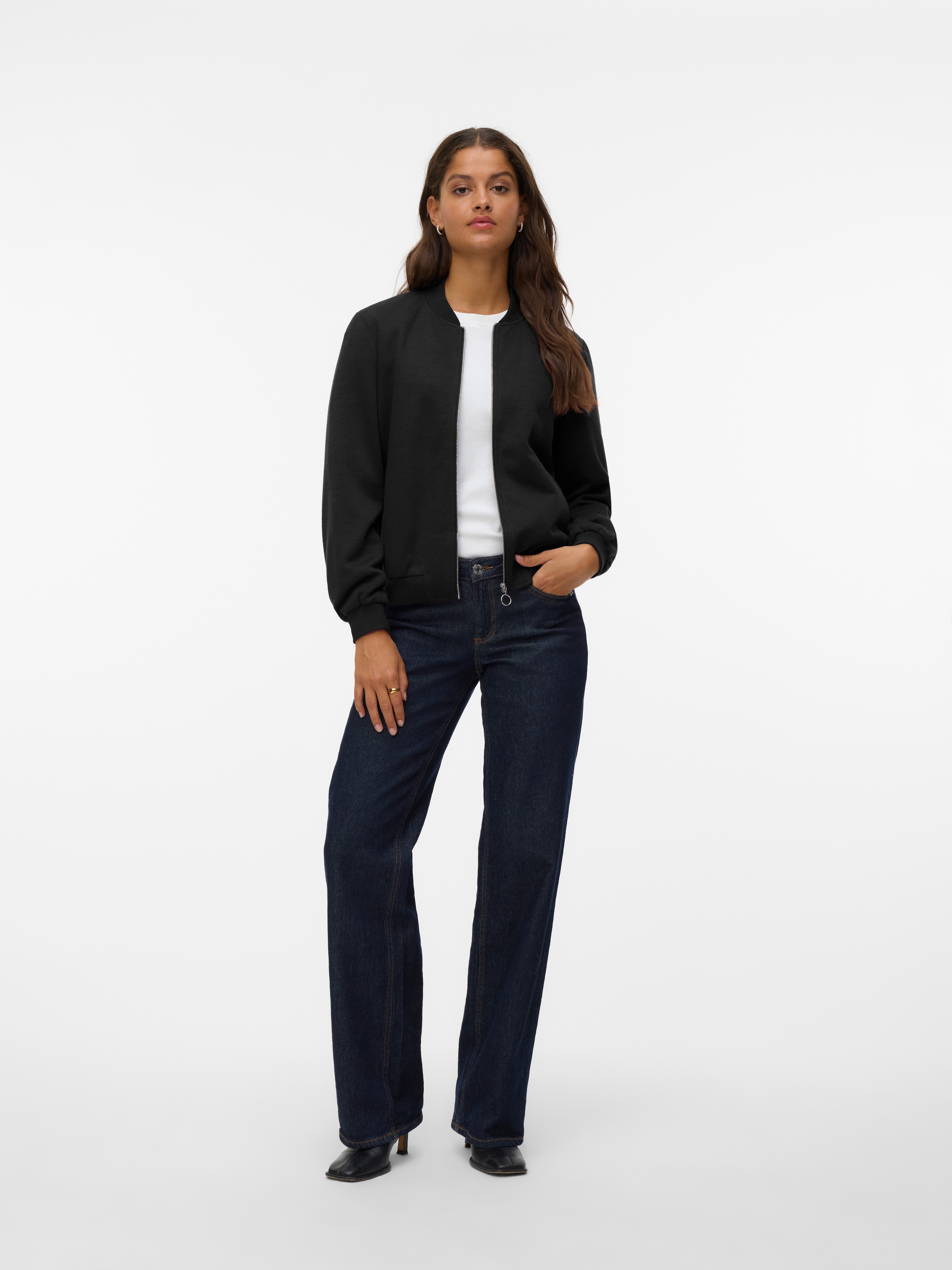 Vero Moda Bomberjacke »VMKIMIKO LS SHORT JERSEY BOMBER NOOS«