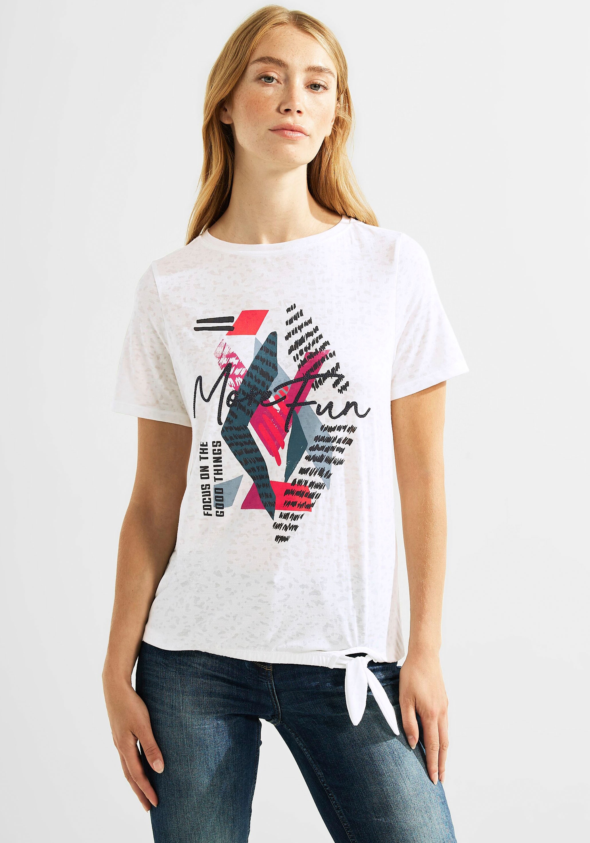 ♕ Cecil T-Shirt, im Burn-Out-Design bestellen versandkostenfrei