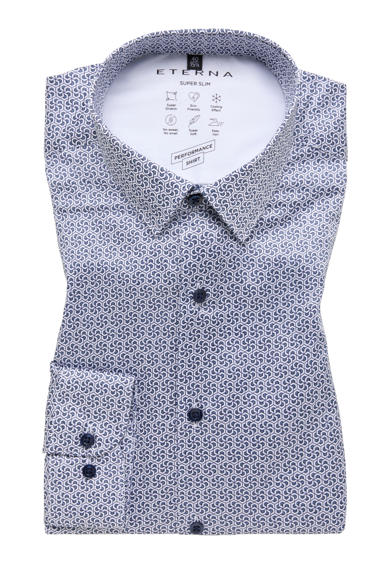 Eterna Chemise à manches longues »SUPER SLIM« EASY IRON (facile à repasser)