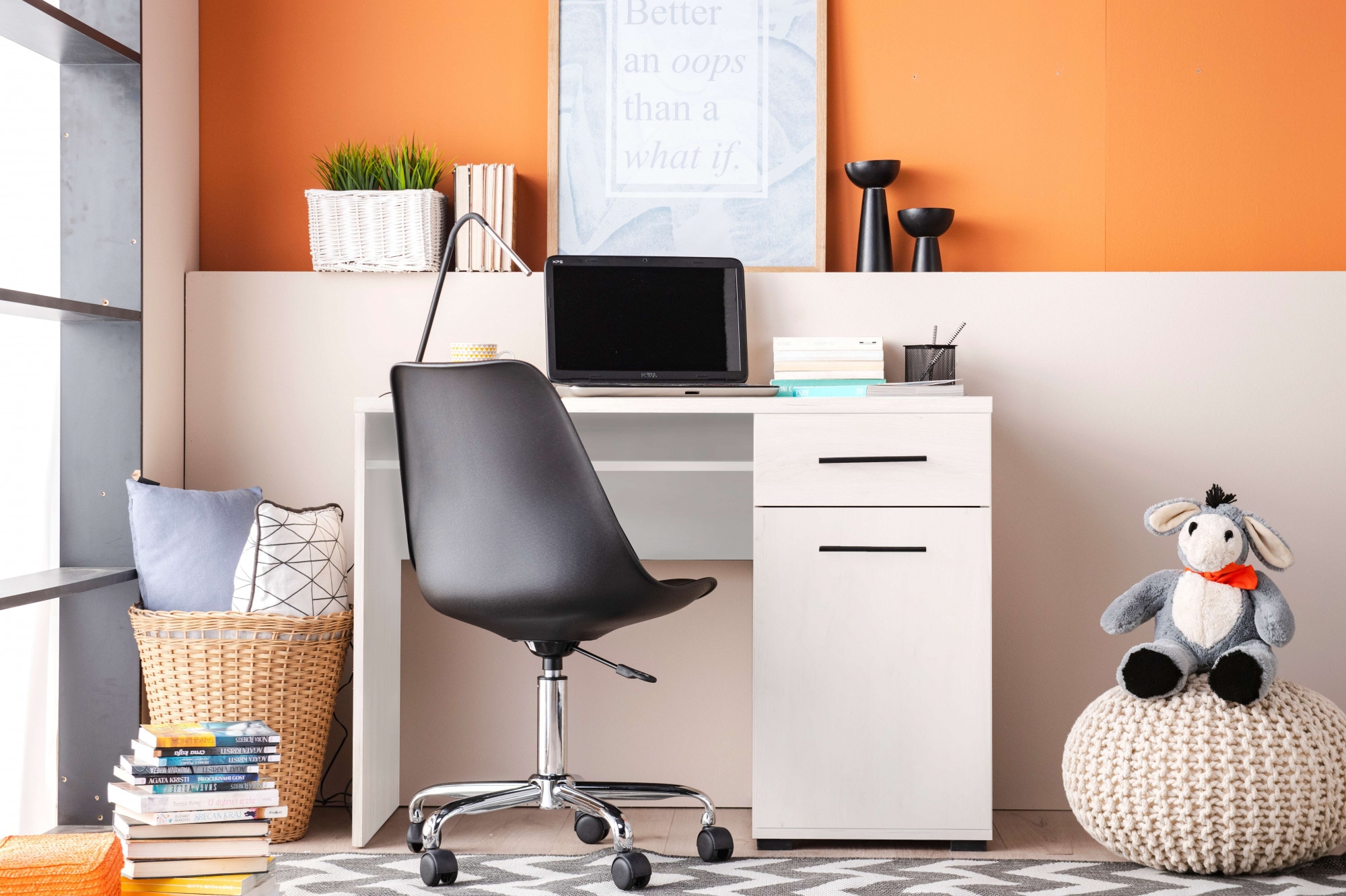 INOSIGN Schreibtisch »Tales«, platzsparend mit Stauraum, ideal für das Home Office